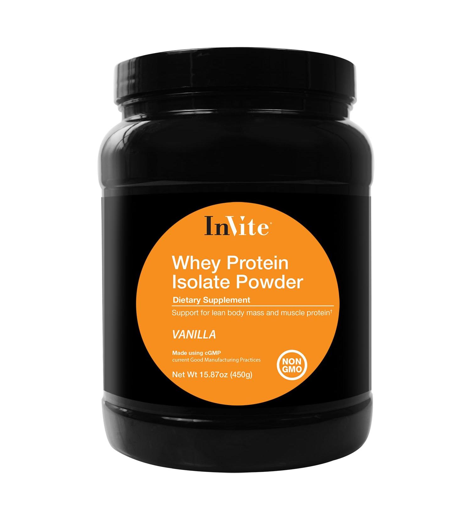 Invite Health Vanilla Whey Protein Powder - Support for Lean Body Mass and Muscle Protection - Essential Proteins for Individuals who are Sensitive to Dairy Products - 30 Servings (2)