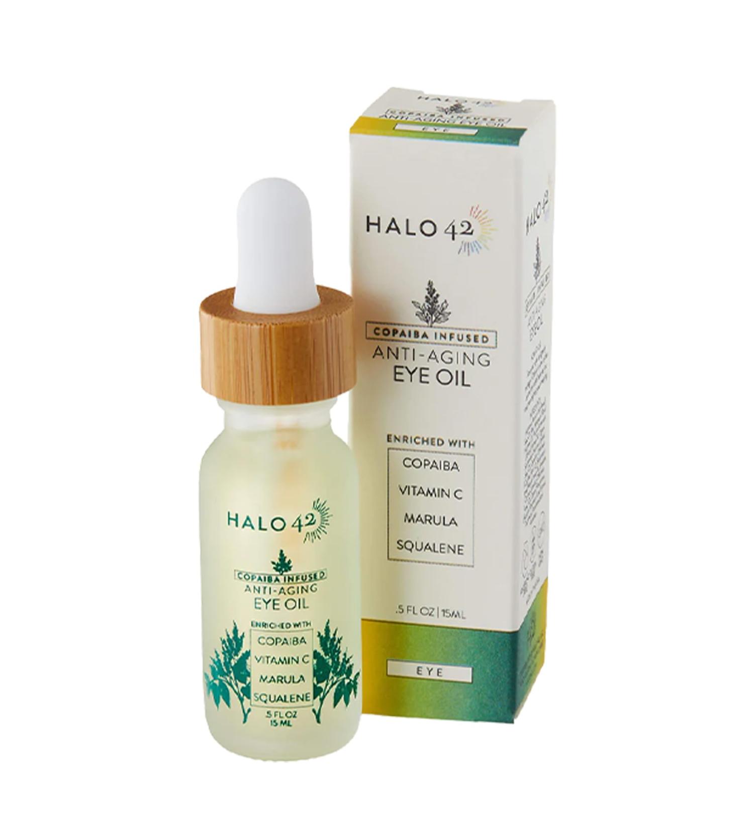 Anti-Aging Copaiba Eye Oil - Reduce Wrinkles Puffiness & Dark Circles | Natural Hydrating Formula 15ml - Buy Online on GoSupps.com