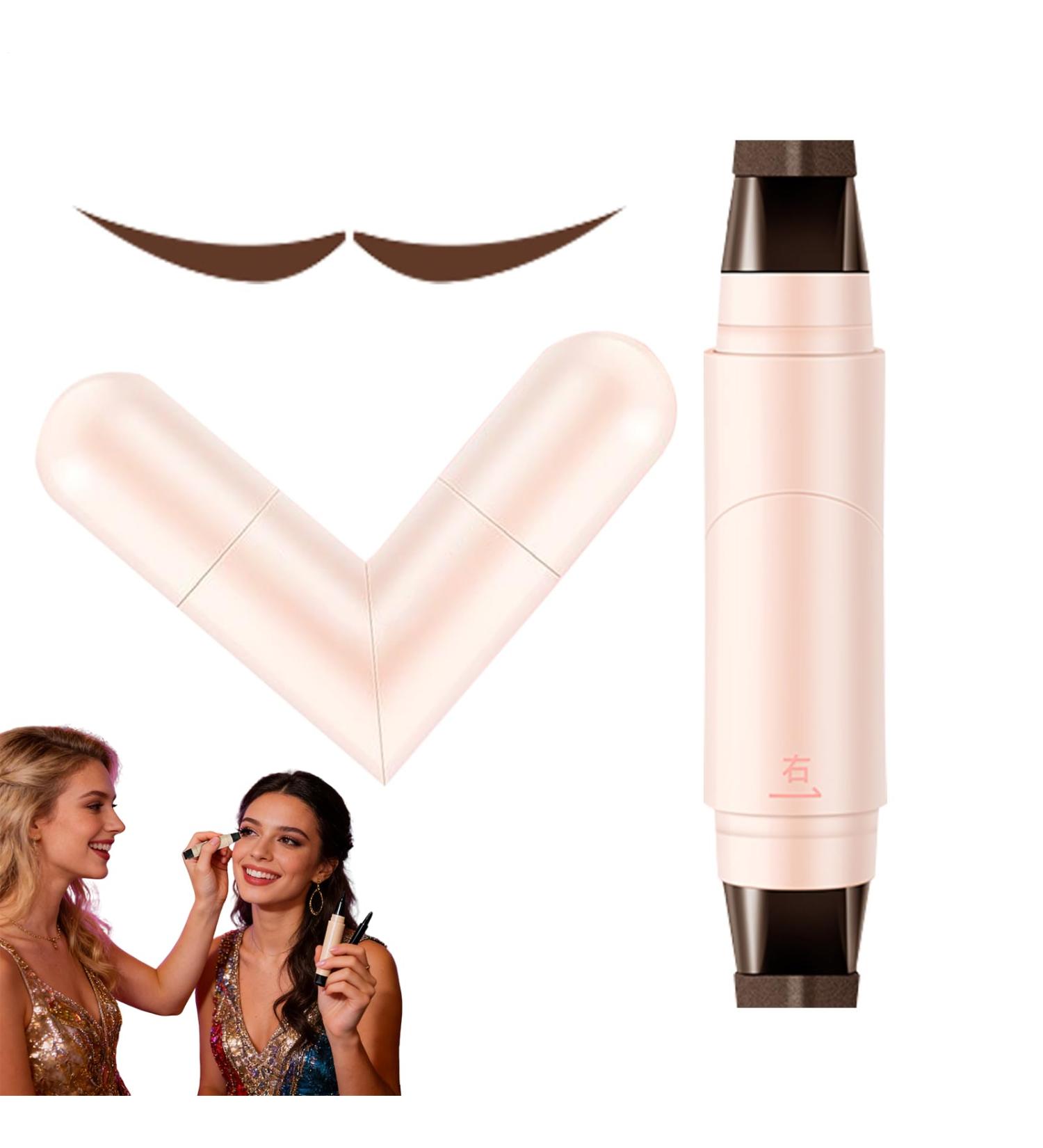 Eyeliner Stamp Tampon Eyeliner Double T te Pochoir Pliable Pour Les Yeux Et Anti-T ches Stylo Tampon Eyeliners Ail Eye Liner Longue Dur e Avec Poin on For Parties Travel Workdays Weddings Brun - Buy Online on GoSupps.com