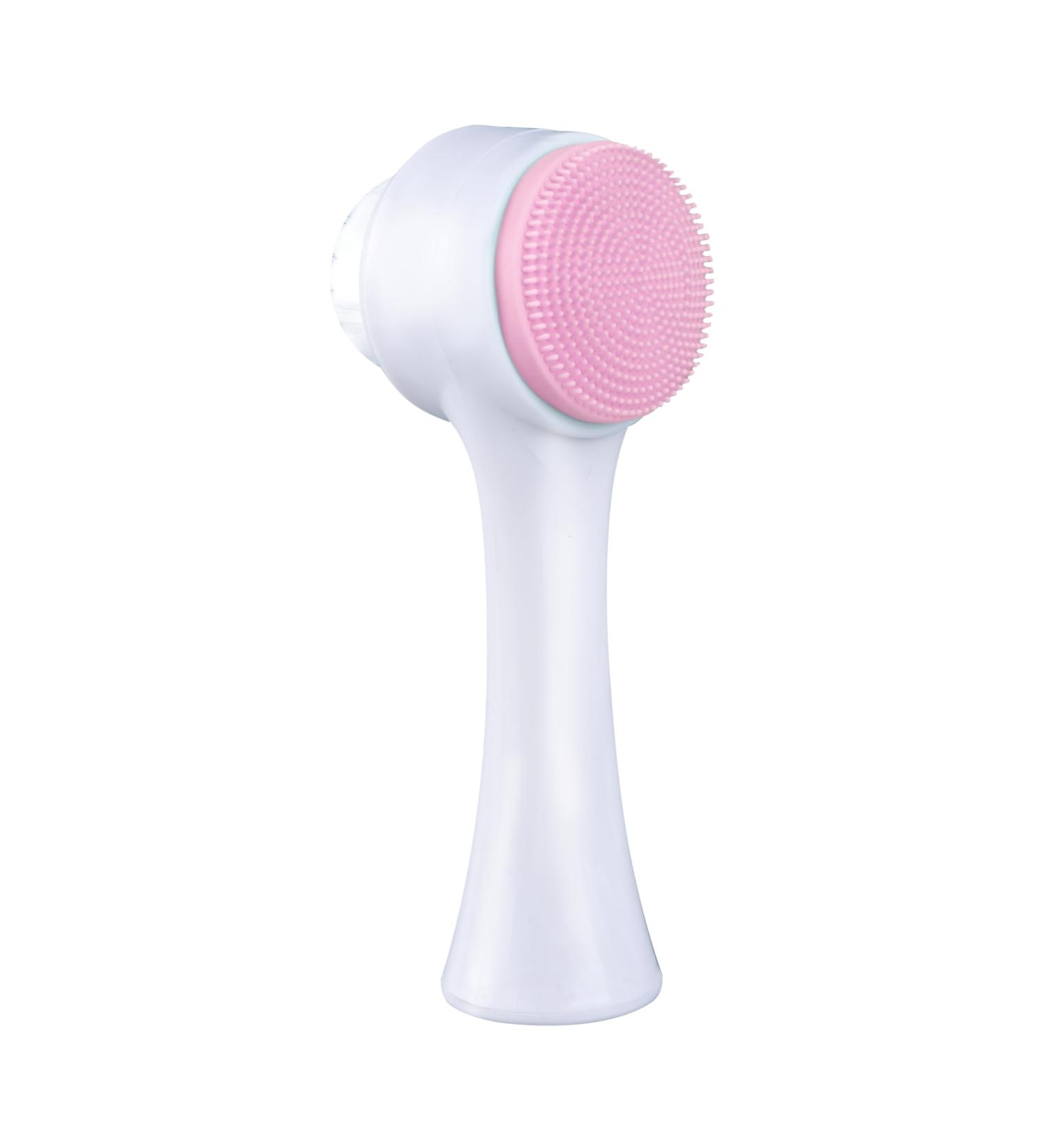 Facial Cleansing Brush - 2-in-1 Silicone Exfoliator & Massaging Brush for Women - Soft Bristles for Deep Cleansing & Exfoliation - Buy Online on GoSupps.com