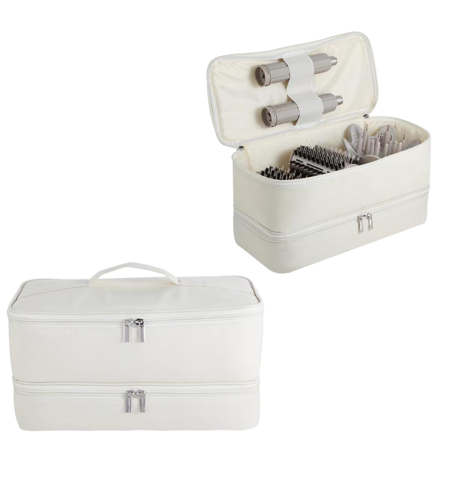Buy Gencam Double-Lodging Carrier Bag for Shark Flexstyle & Dyson Airwrap - Portable Travel & Storage Solution (Beige) | International Shipping Available - Buy Online on GoSupps.com