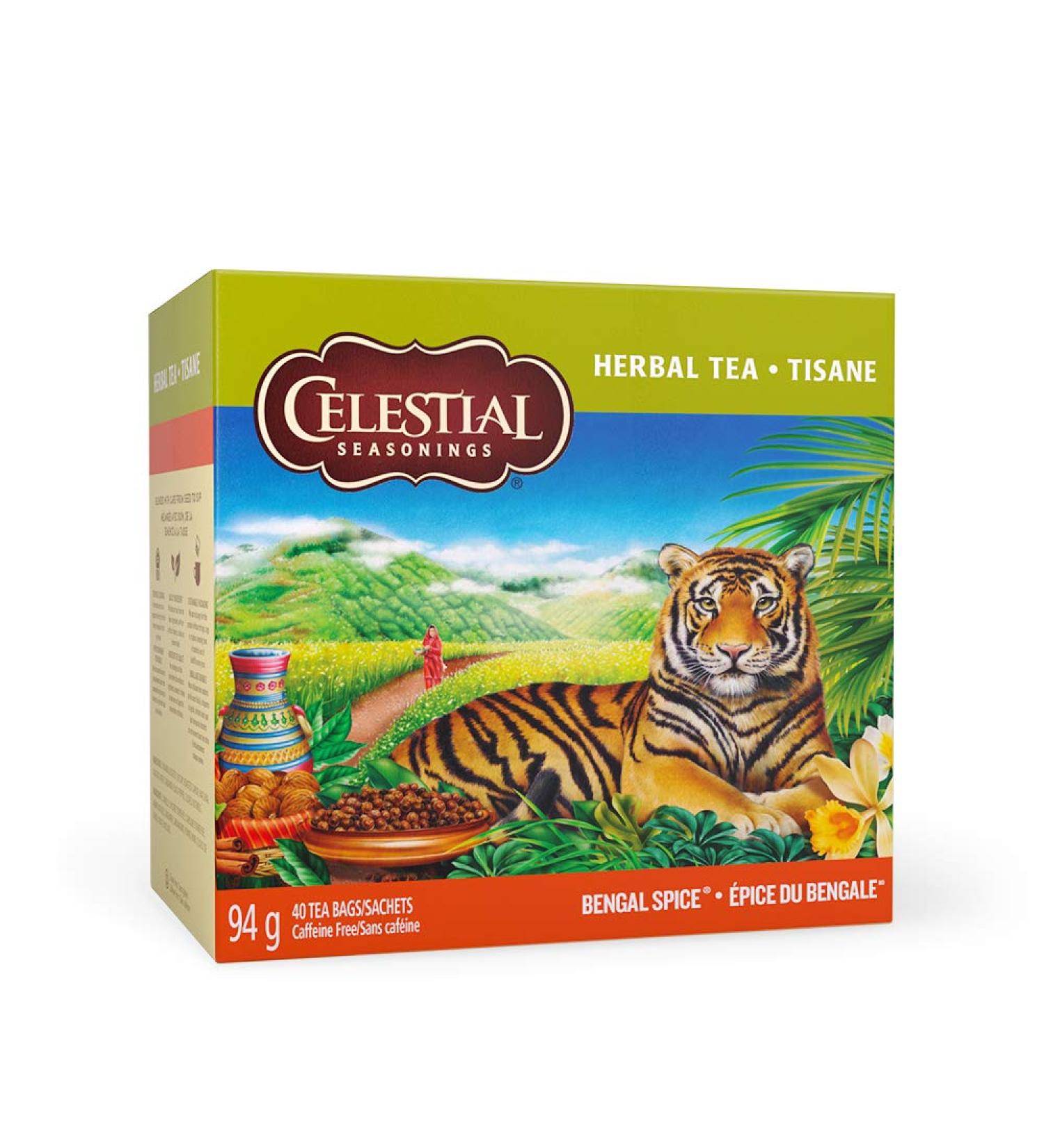 Celestial Seasonings Bengal Spice Herbal Tea 40 Tea Bags per box 1 box - Buy Online on GoSupps.com