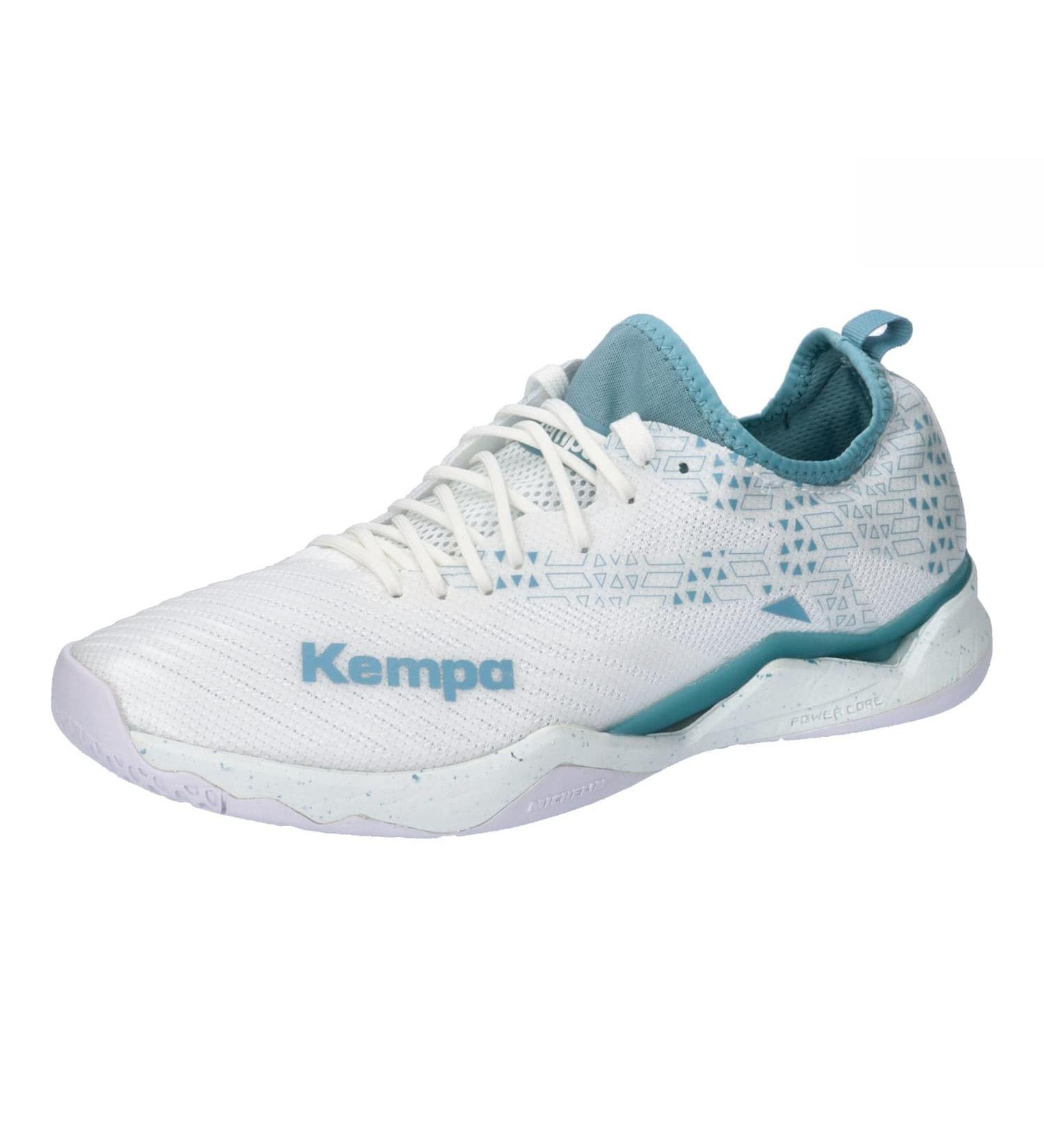 Kempa Unisex Wing Lite 2.0 W Game Changer Handball Shoes - Stylish Sports Sneakers in White Aqua | Size 42.5 EU - International Shipping Available! - Buy Online on GoSupps.com