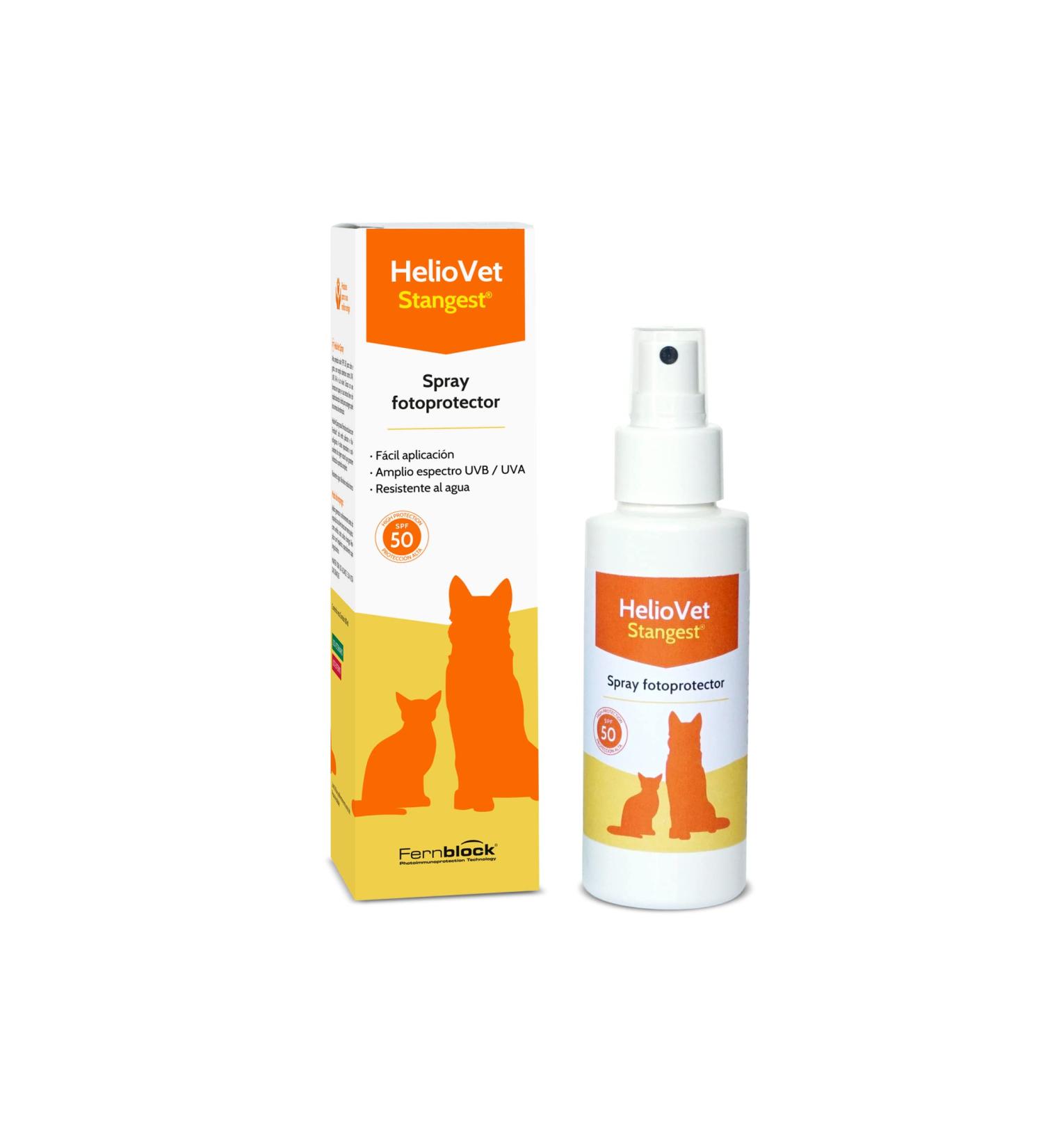 Buy Stangest HELIOVET PHOTOPROTECTOR FPS50 Spray 80 ml - SPF 50 Sunscreen for All Skin Types | International Shipping Available - Buy Online on GoSupps.com