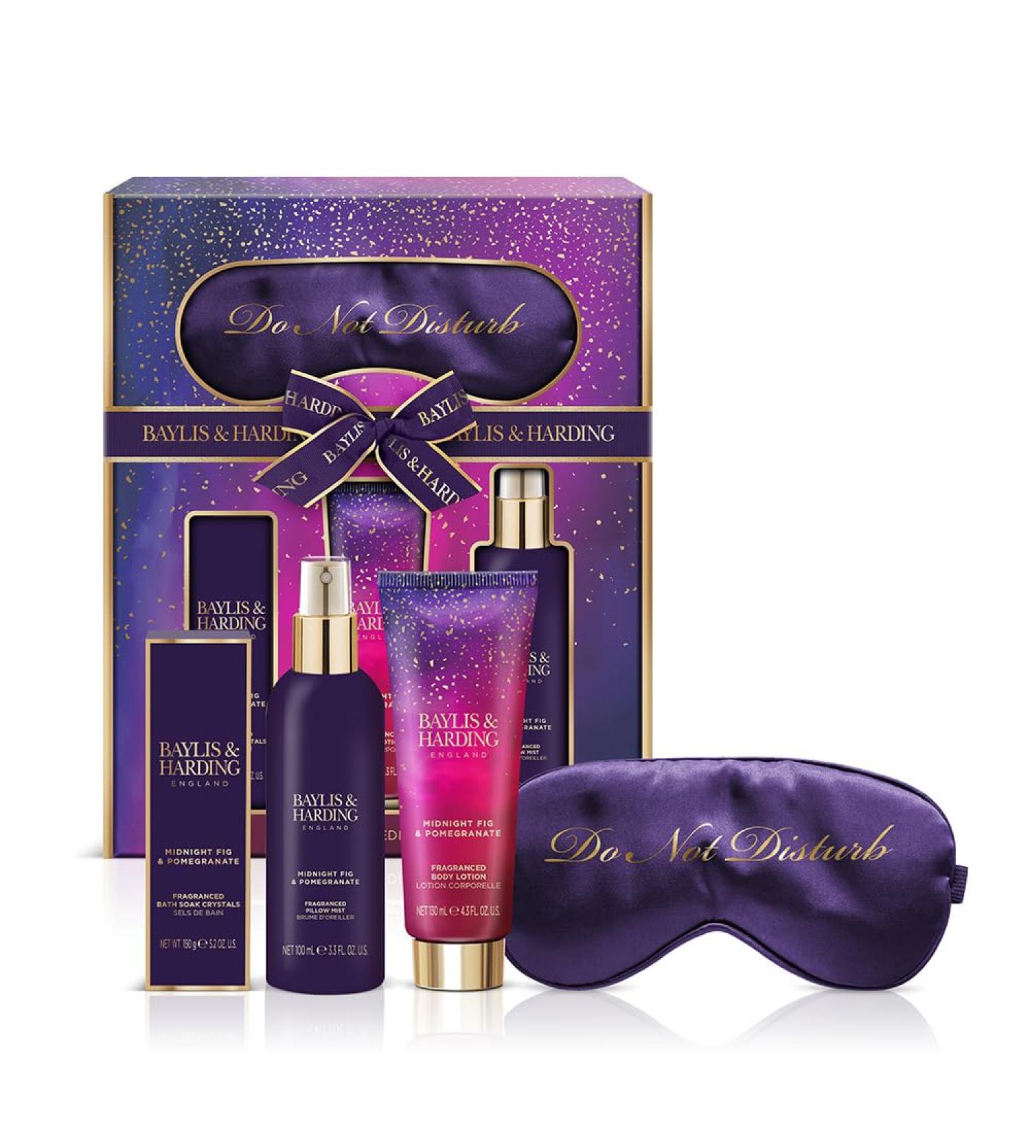 Baylis & Harding Midnight Fig & Pomegranate Luxury Beauty Sleep Gift Set - Vegan Friendly (1 Pack) - Buy Online on GoSupps.com