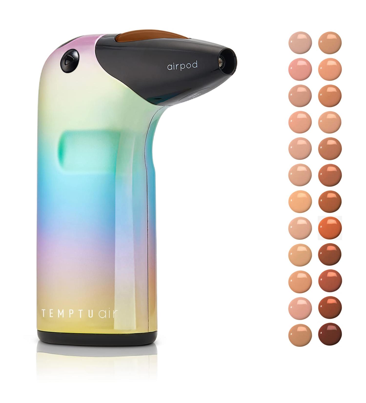 Temptu Air Airbrush Starter Kit - Cordless Professional Makeup - Anti-Aging Long-Wear Foundation - Travel-Friendly in Rainbow & Pink 15N Chestnut - Buy Online on GoSupps.com