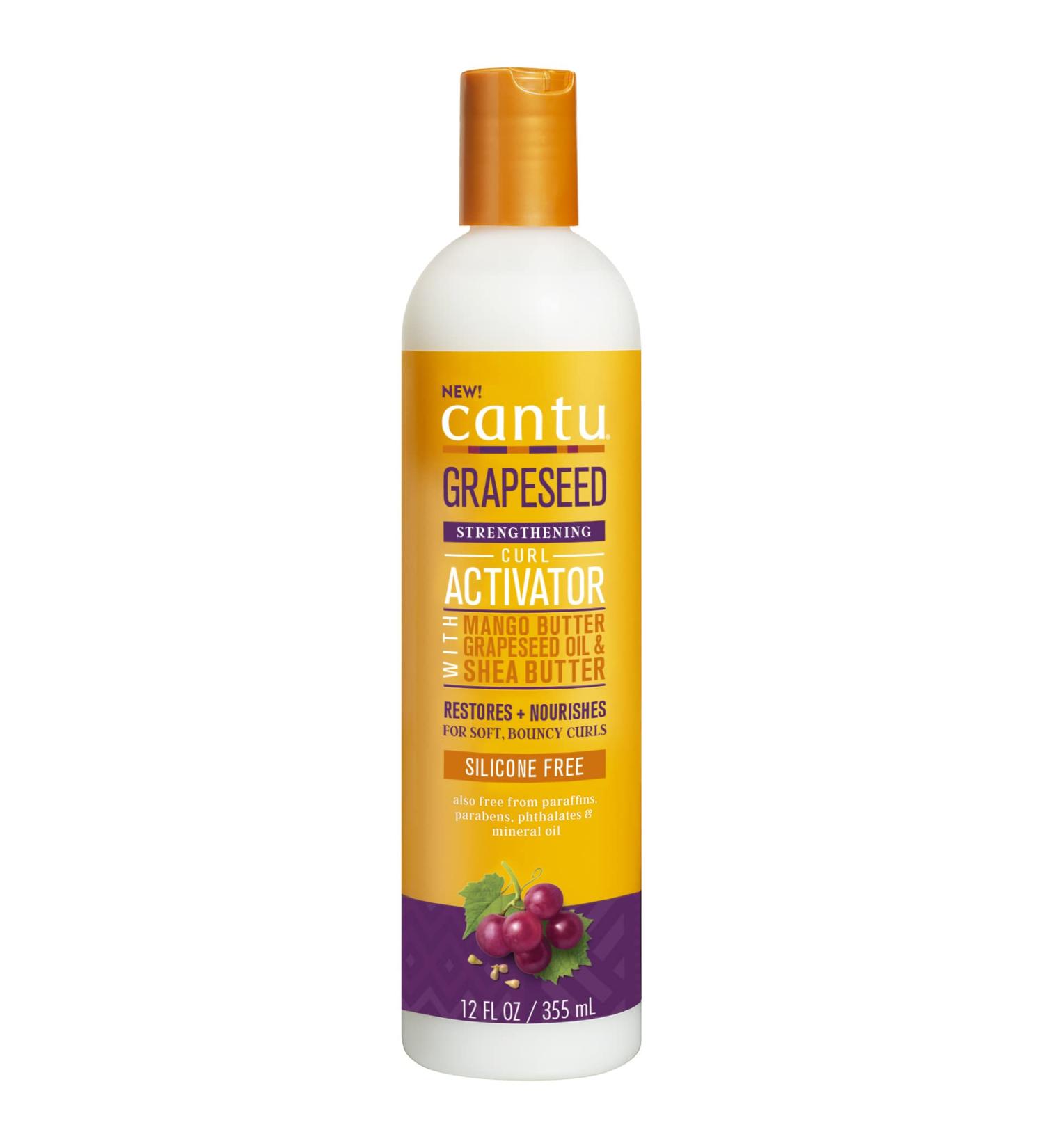 Cantu Grapeseed Curl Activator Cream 12 oz - Define and Enhance Natural Curls - Buy Online on GoSupps.com