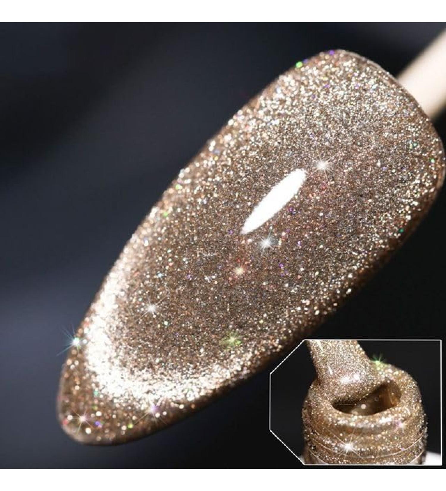 7.3ml Gel Nail Polish Aurora Diamond Gel Cat Eye Gel Colorful DIY Manicure Art Semi Permanent Need LED/UV Lamp Nail Art - (Color: 3) - Buy Online on GoSupps.com