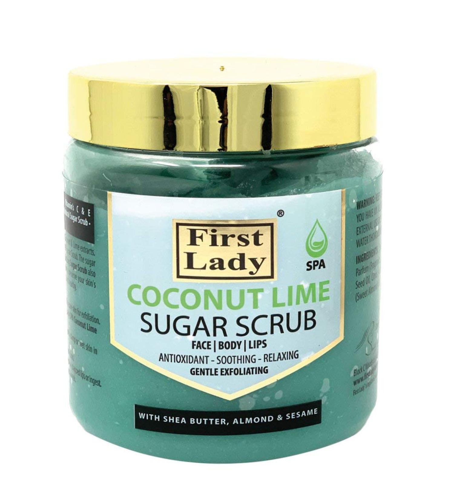 First Lady SPA Gommage la noix de coco et au citron vert pour le visage le corps et les l vres 500 ml 500 ml (Lot de 1)