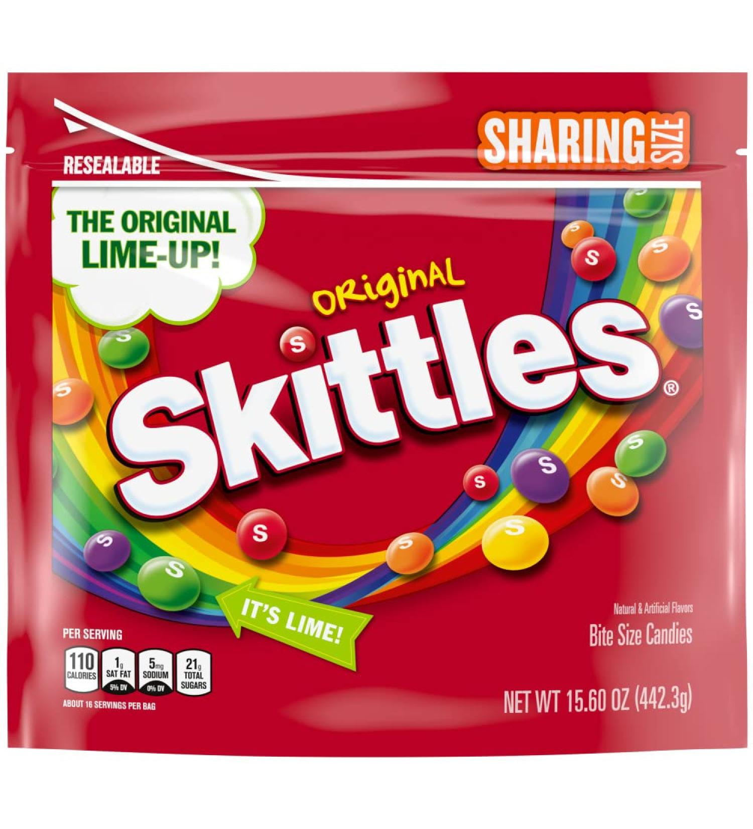 Skittles Original Candy 15.6 oz - Sharing Size Bag - Buy Online on GoSupps.com