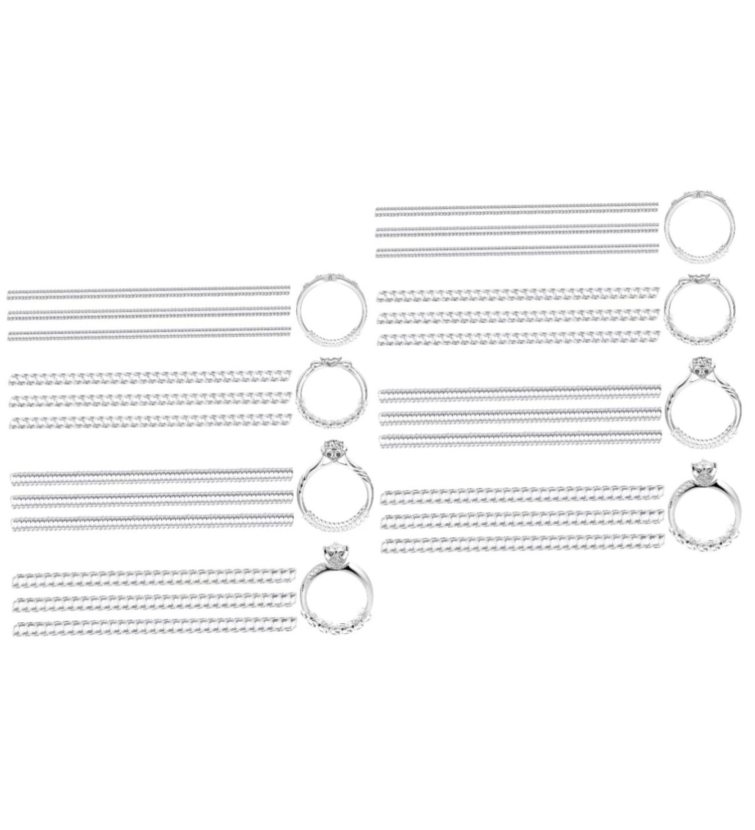 Coheali 24 STK Ring Size Adjuster Tool - Silicone Measurement for Women and Men - Perfect for Wide Ribbons - Buy Online on GoSupps.com