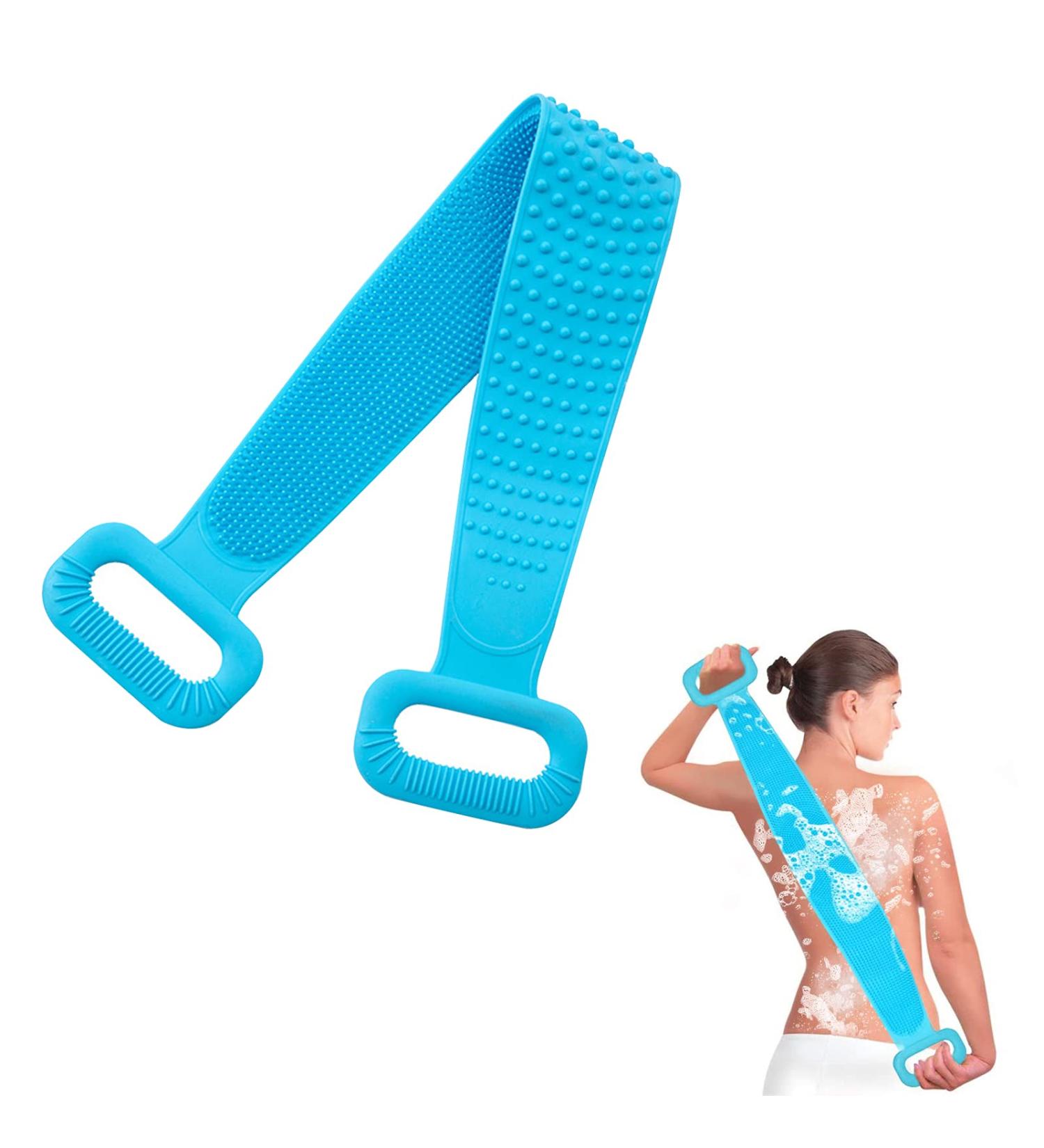 Buy Berych 90 cm Double-Sided Silicone Back Brush - Exfoliating Body Brush for Easy Showering & Foam | International Shipping Available - Buy Online on GoSupps.com