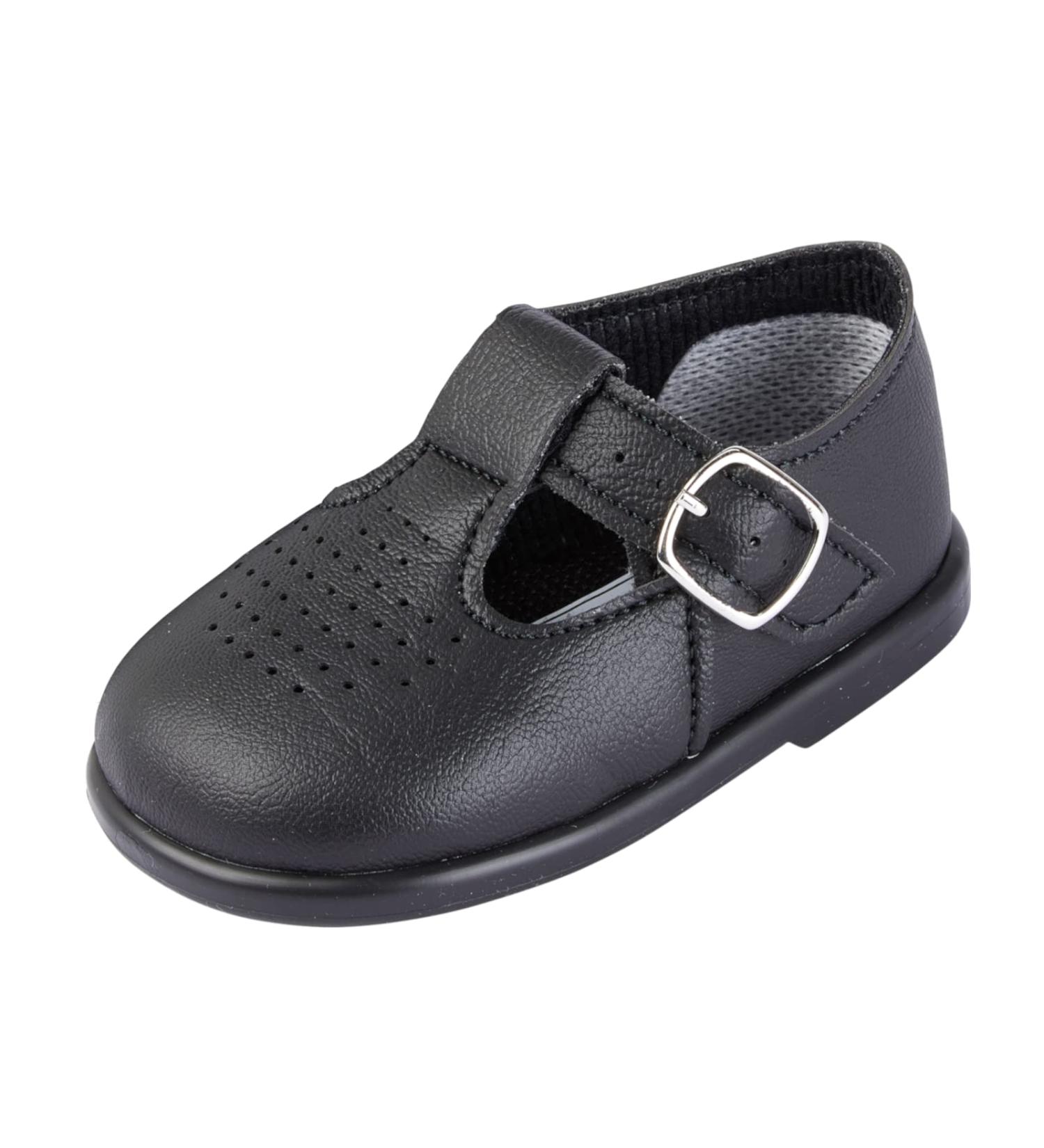 Baypods Toddler Shoes | Hard Sole Baby First Walking Shoes | Anti-Slip Sole | Black | Size 3 UK - Buy Online on GoSupps.com