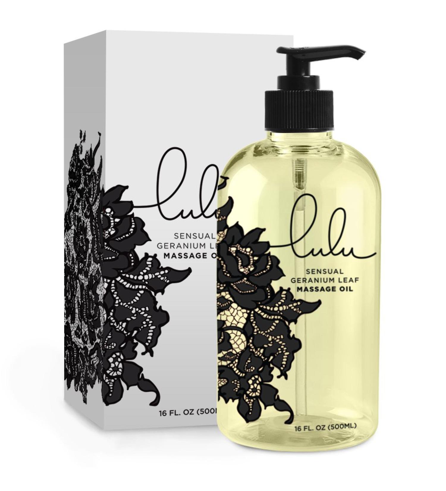 Lulu Massage Oil 16oz - Full Body Relief for Joints & Muscles | Scented with Essential Oils | Couple Massage Therapy | Made in USA - Buy Online on GoSupps.com