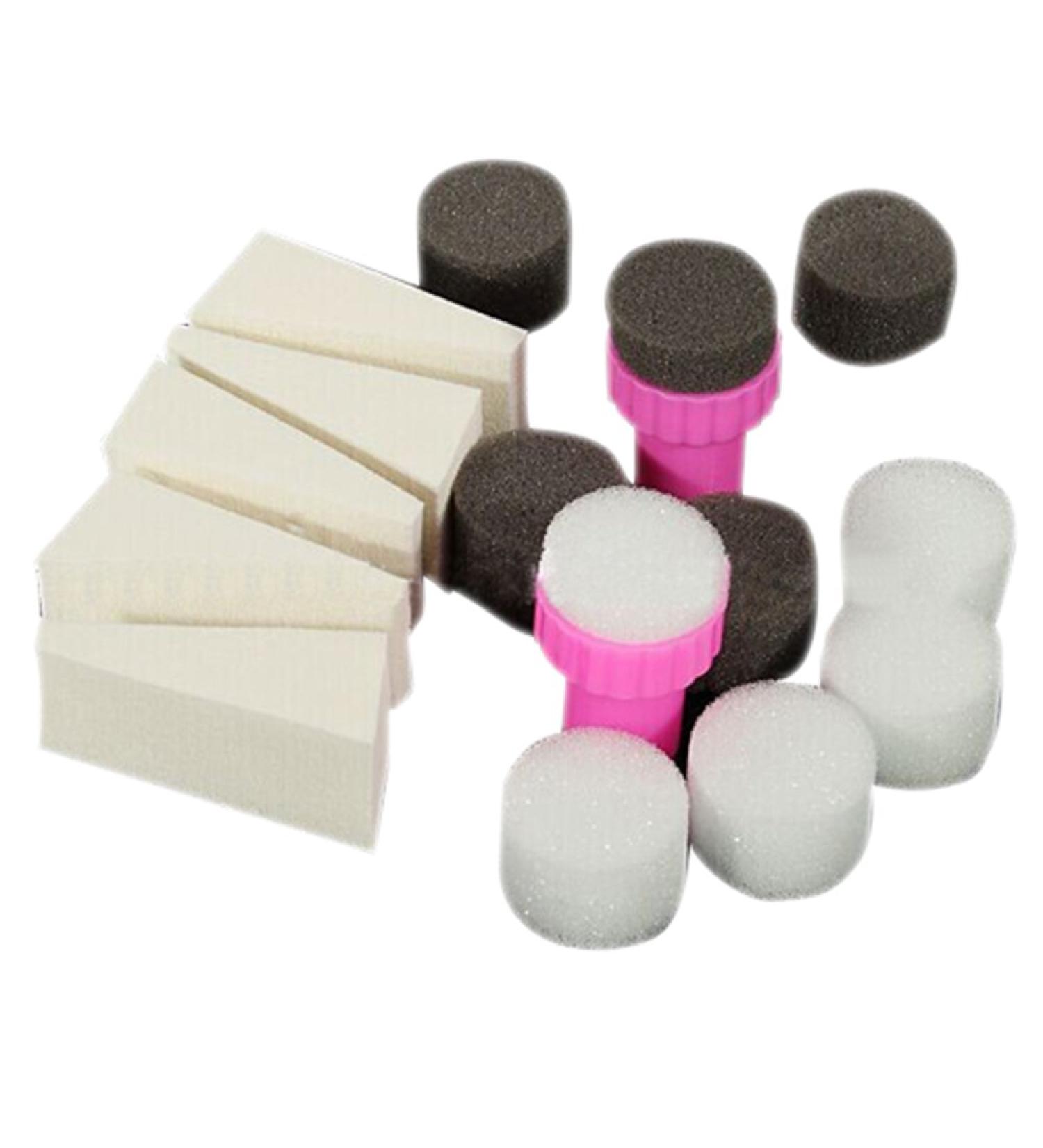 Sanwood Nail Art Sponge Stamp Set - DIY Manicure Essentials for Stunning Nail Designs | International Shipping - Buy Online on GoSupps.com