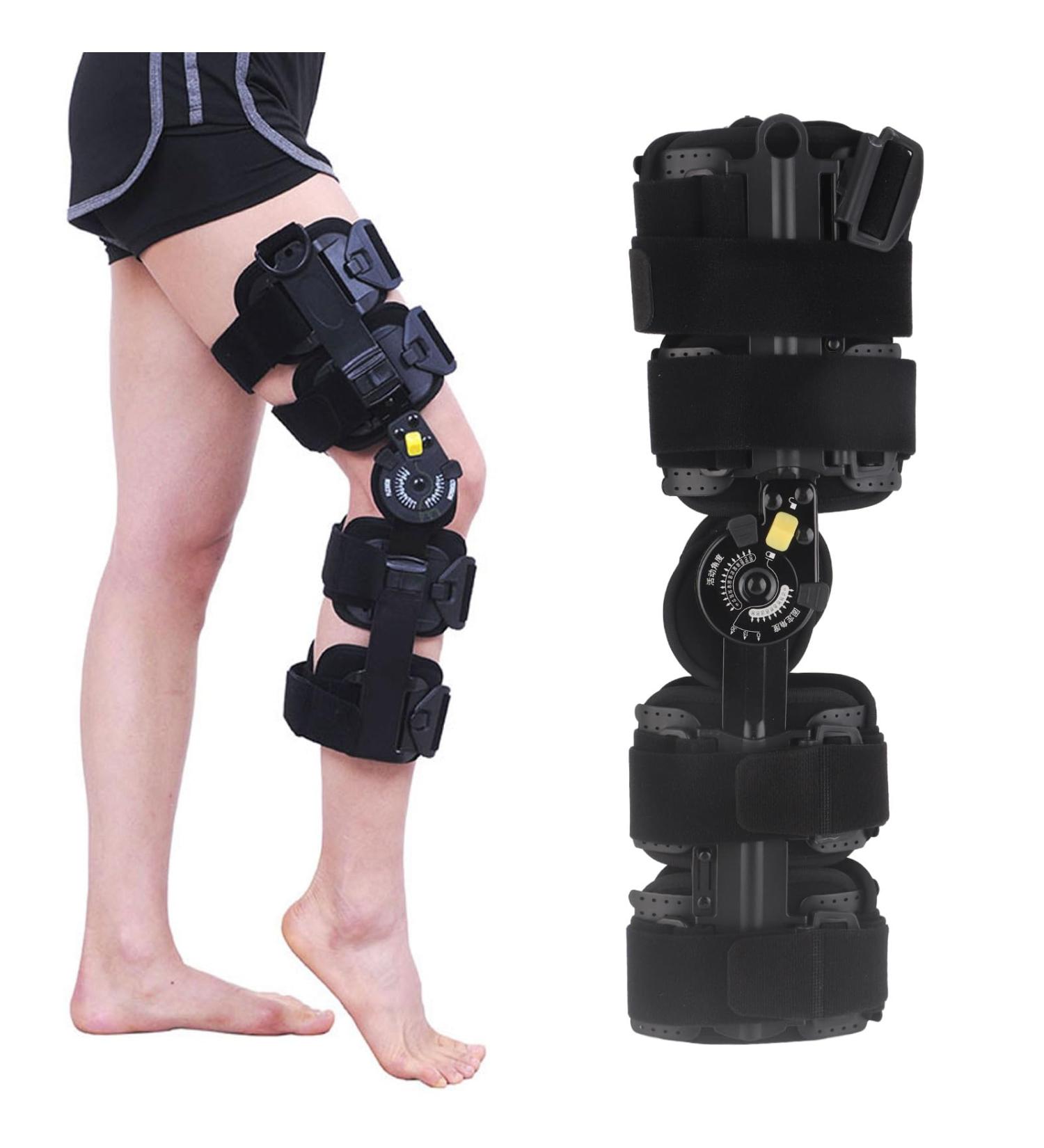 Buy Adjustable Hinged Knee Brace | Knee Immobilizer & Stabilizer for Effective Support | International Shipping Available - Buy Online on GoSupps.com