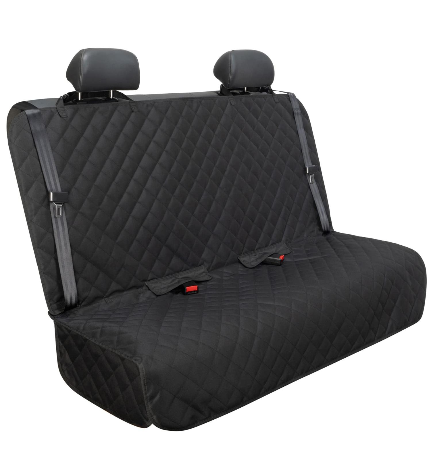 VIEWPETS Bench Car Seat Cover Protector - Waterproof Heavy-Duty Nonslip Pet Seat Cover for Dogs - Universal Size for Cars, Trucks & SUVs - Black - Buy Online on GoSupps.com