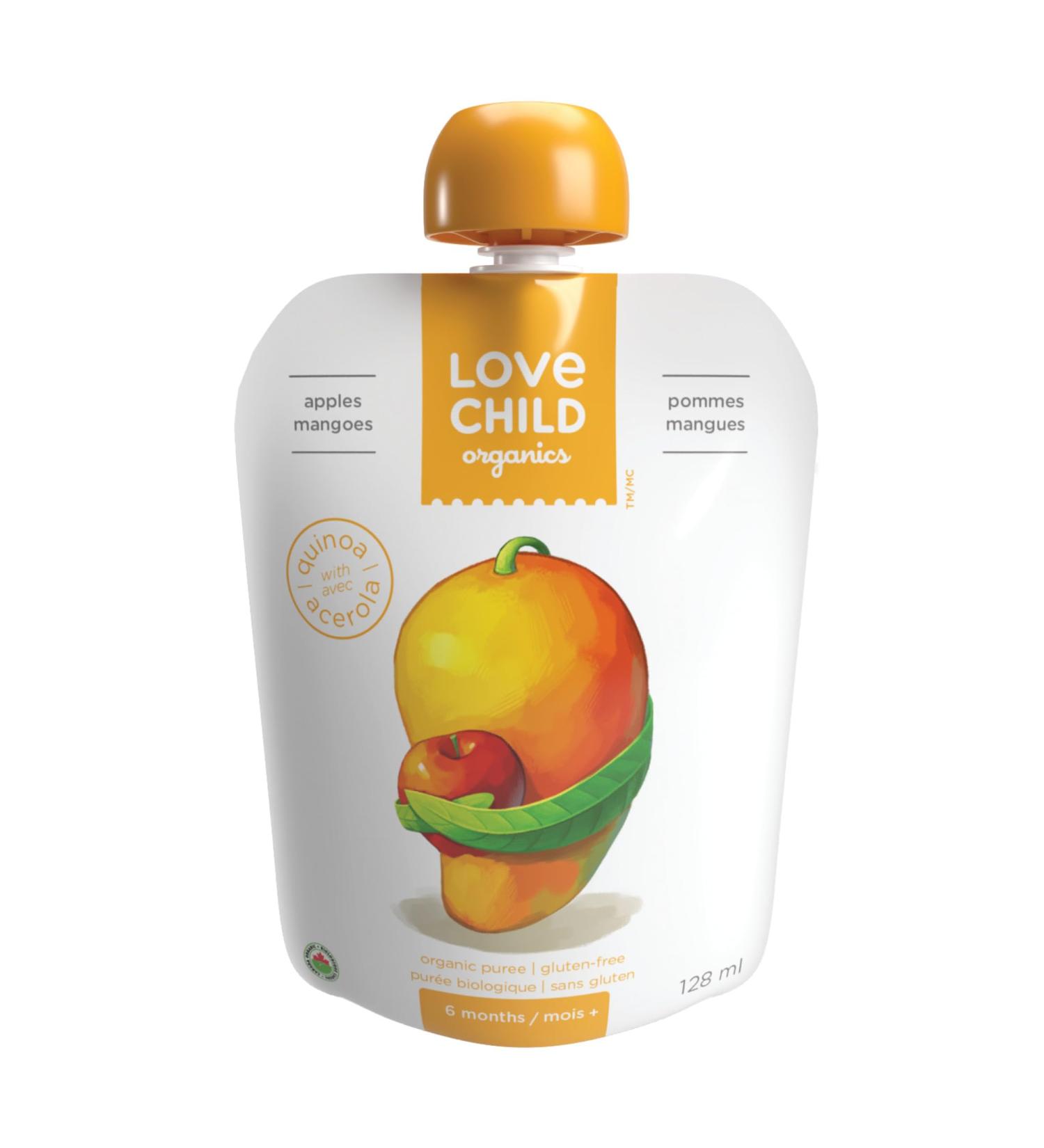 Love Child Organics Superblends Apple + Mangoes Puree 128 ml (Pack of 12) by Nature's Path - Buy Online on GoSupps.com