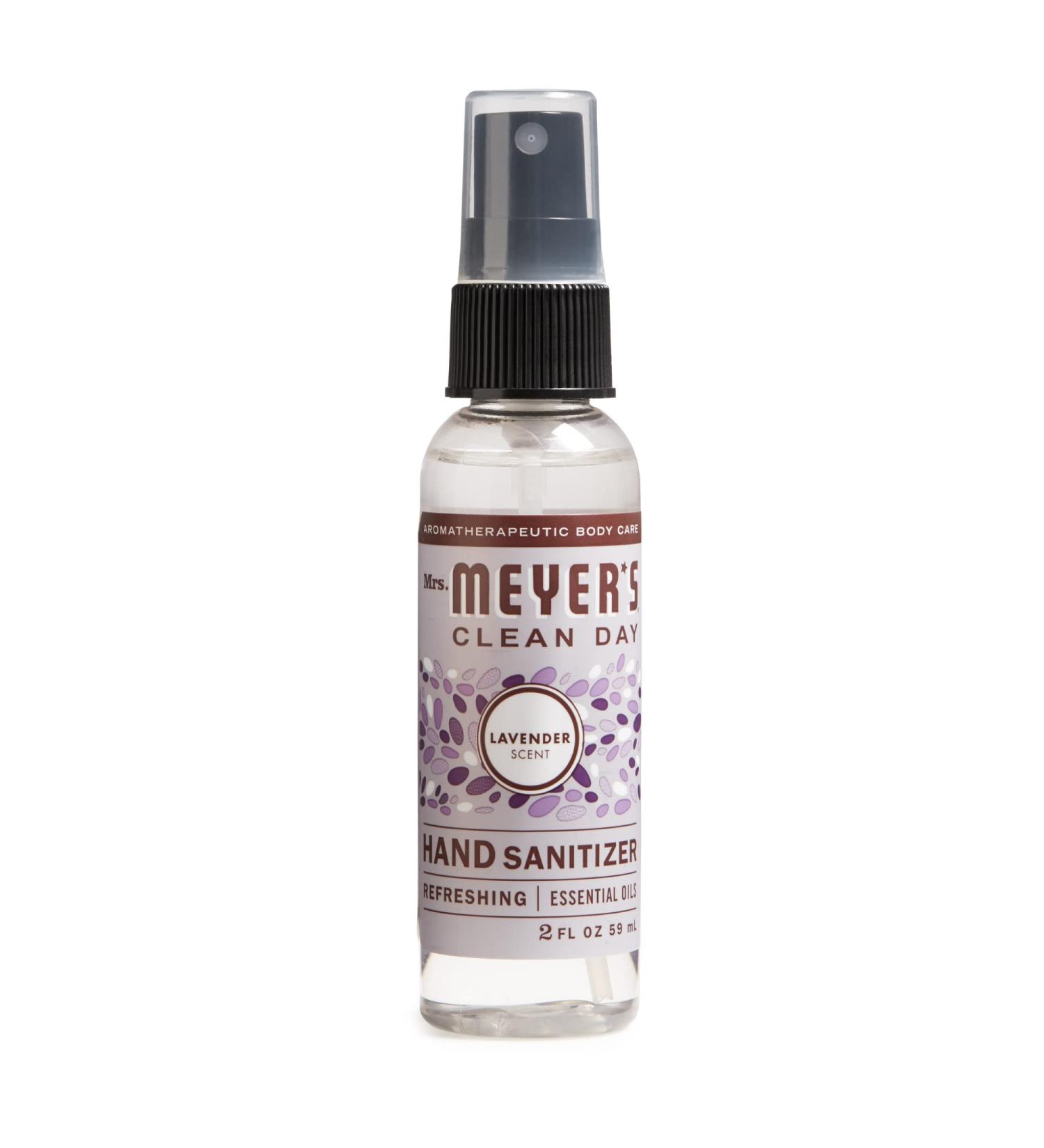 Mrs. Meyer's Antibacterial Hand Sanitizer Spray - Travel Size - Lavender - 2 oz | Removes 99.9% of Bacteria - Buy Online on GoSupps.com