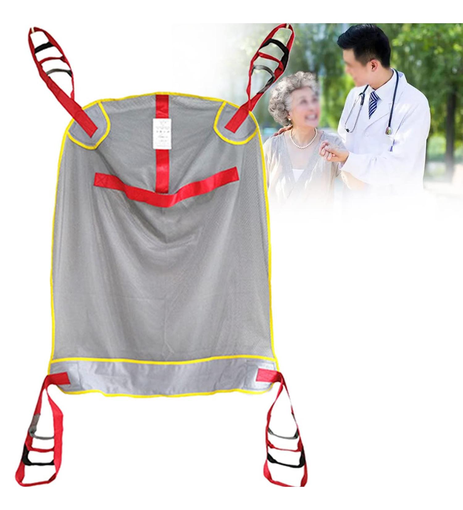 Medical Lift Equipment Patient Lift Sling with Four Point Support Full Body Transfer Belt Strap Patient Hoist Sling with Adjustable Height for Bariatric Nursing No-Opening-M M opening - Buy Online on GoSupps.com