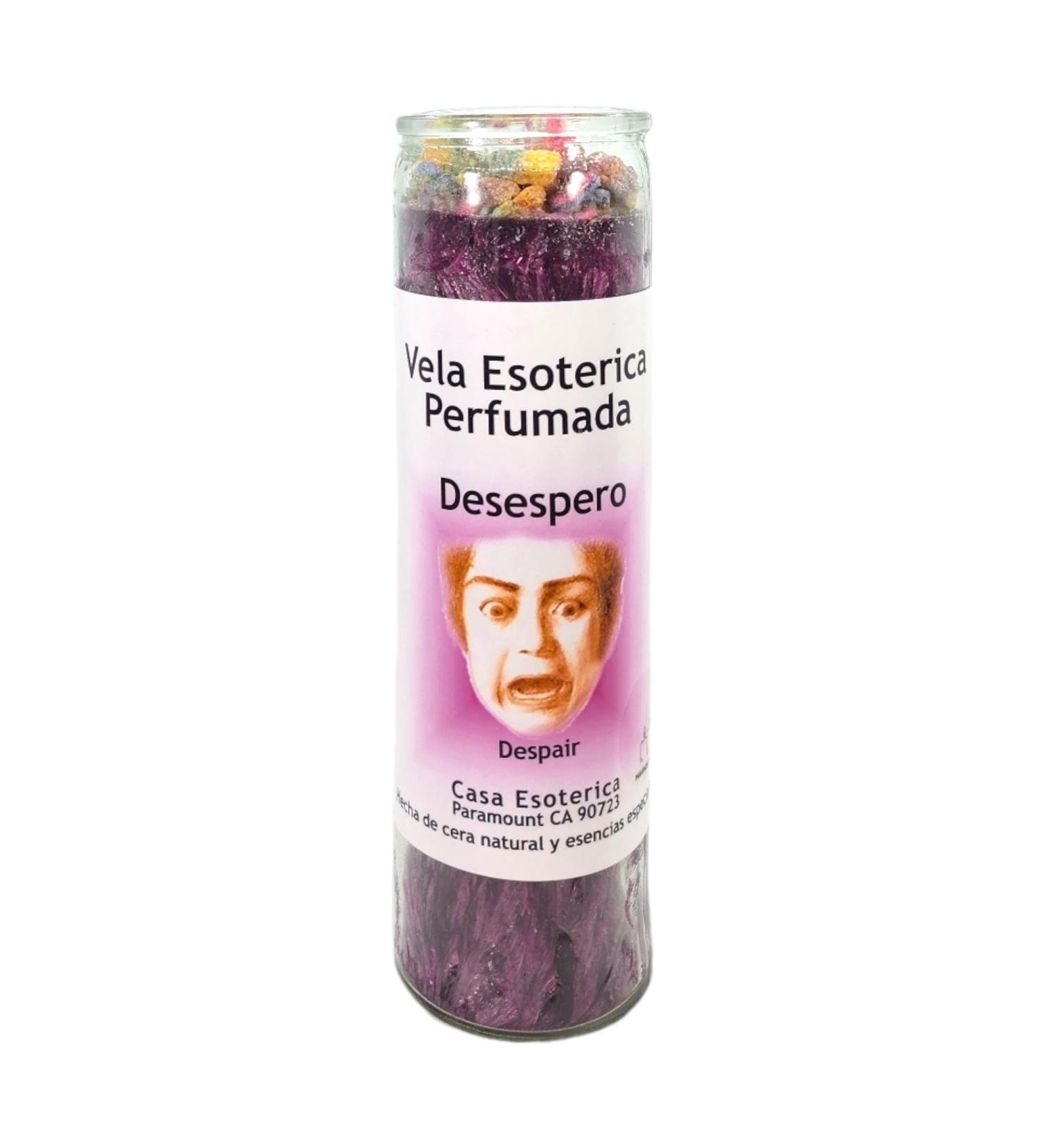 Despair-Palm Wax Spiritual Intention Candle - Purple | Esoteric Scented Candle for Rituals | Vela CASA ESOTERICA - Buy Online on GoSupps.com