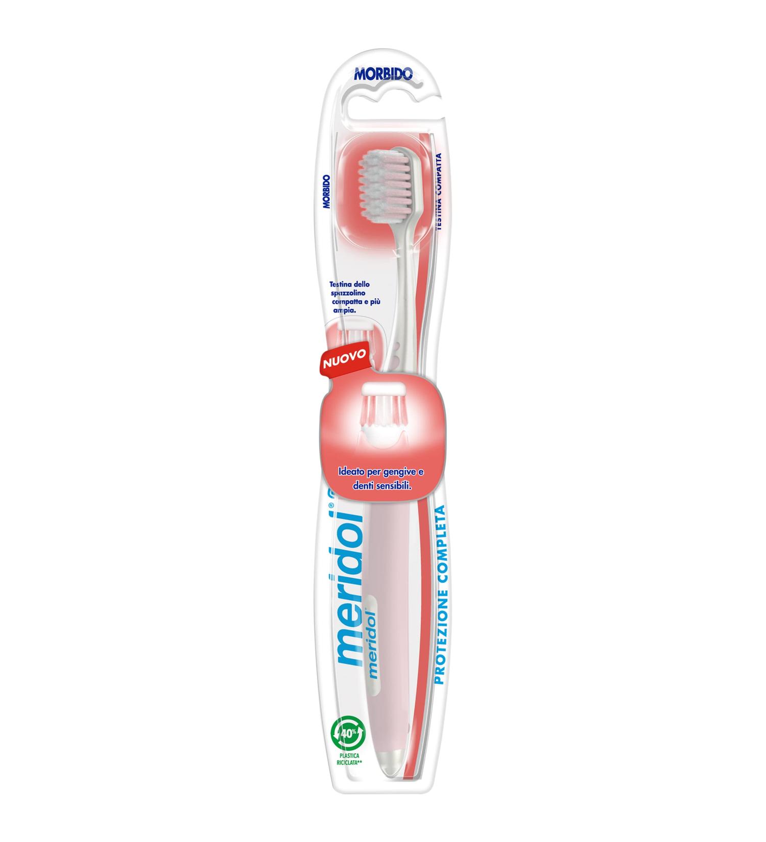 Meridol Full Sensitive Protection Toothbrush - Red - 1 Piece | Best for Sensitive Teeth | International Shipping Available - Buy Online on GoSupps.com