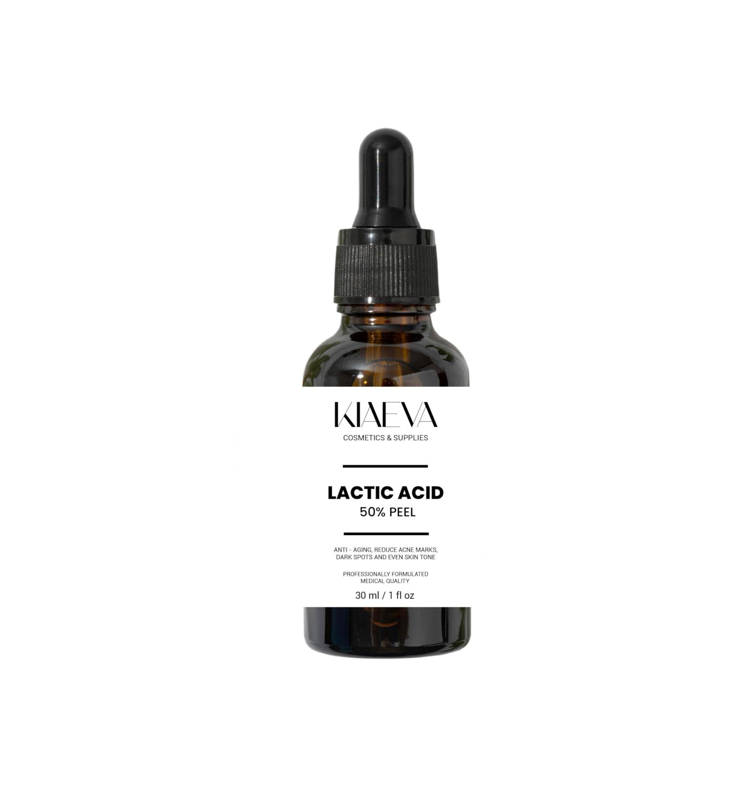 KIAEVA Lactic Acid Peel 50% 1oz. 60ml (Level 3 pH 1.5) (1fl.oz/with Neutralizer)