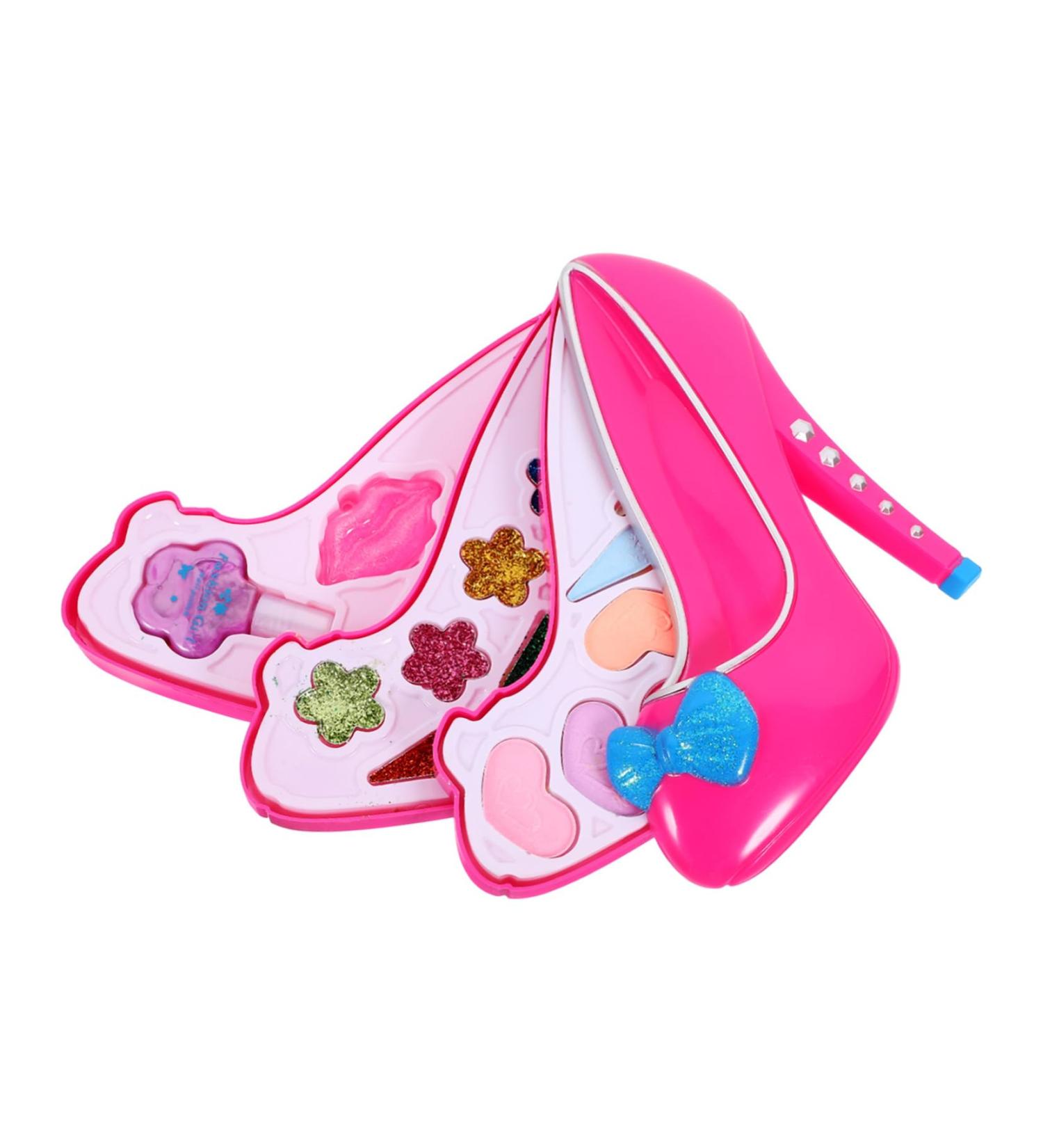 Wakauto Children's Makeup Box Set with High Heel - Travel-Friendly 17x10x6 CM | Ideal Gift for Young Beauties - Buy Online on GoSupps.com