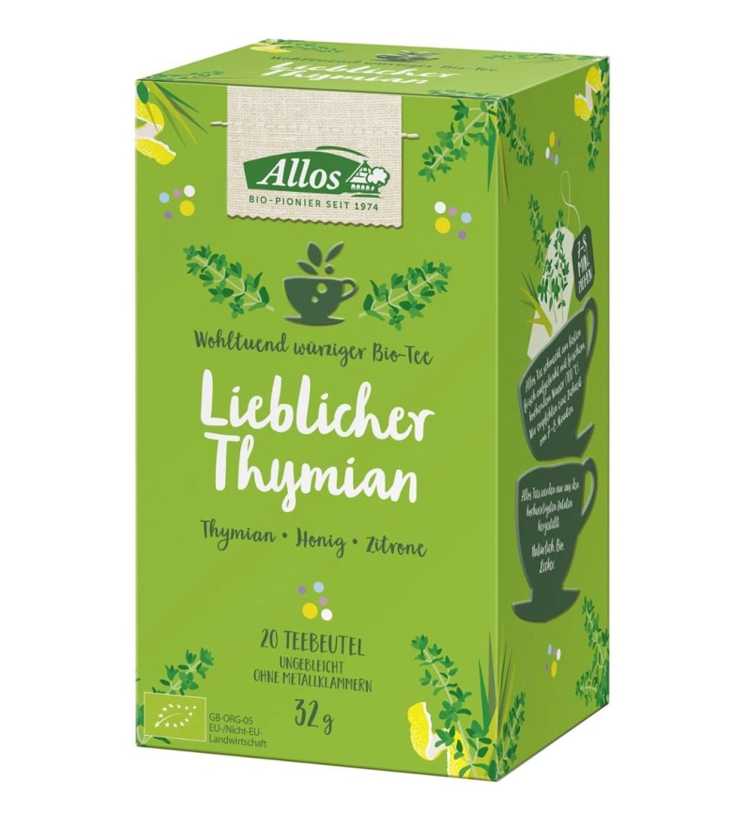 Allos ALLOS Adorable Thyme 20 tea bags 32 g (pack of 5)