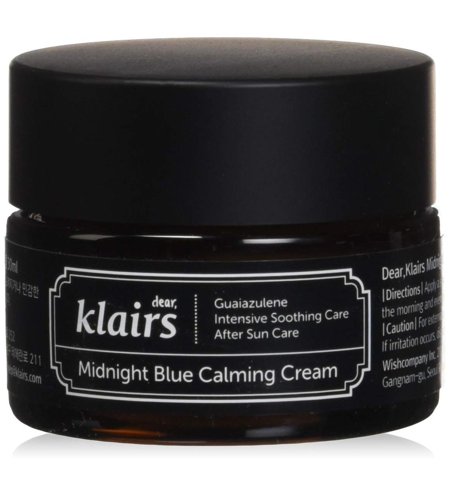 Dear Klairs Midnight Blue Calming Cream 30ml - Soothing Moisturizer for Sensitive Skin - Buy Online on GoSupps.com