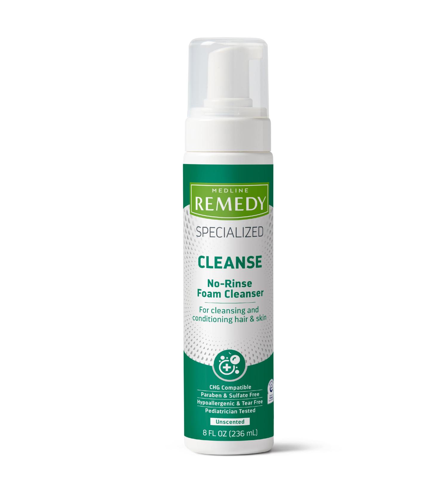 Buy Medline Remedy No-Rinse Foam Cleanser - Gentle Skincare Solution 8 oz | International Shipping Available - Buy Online on GoSupps.com
