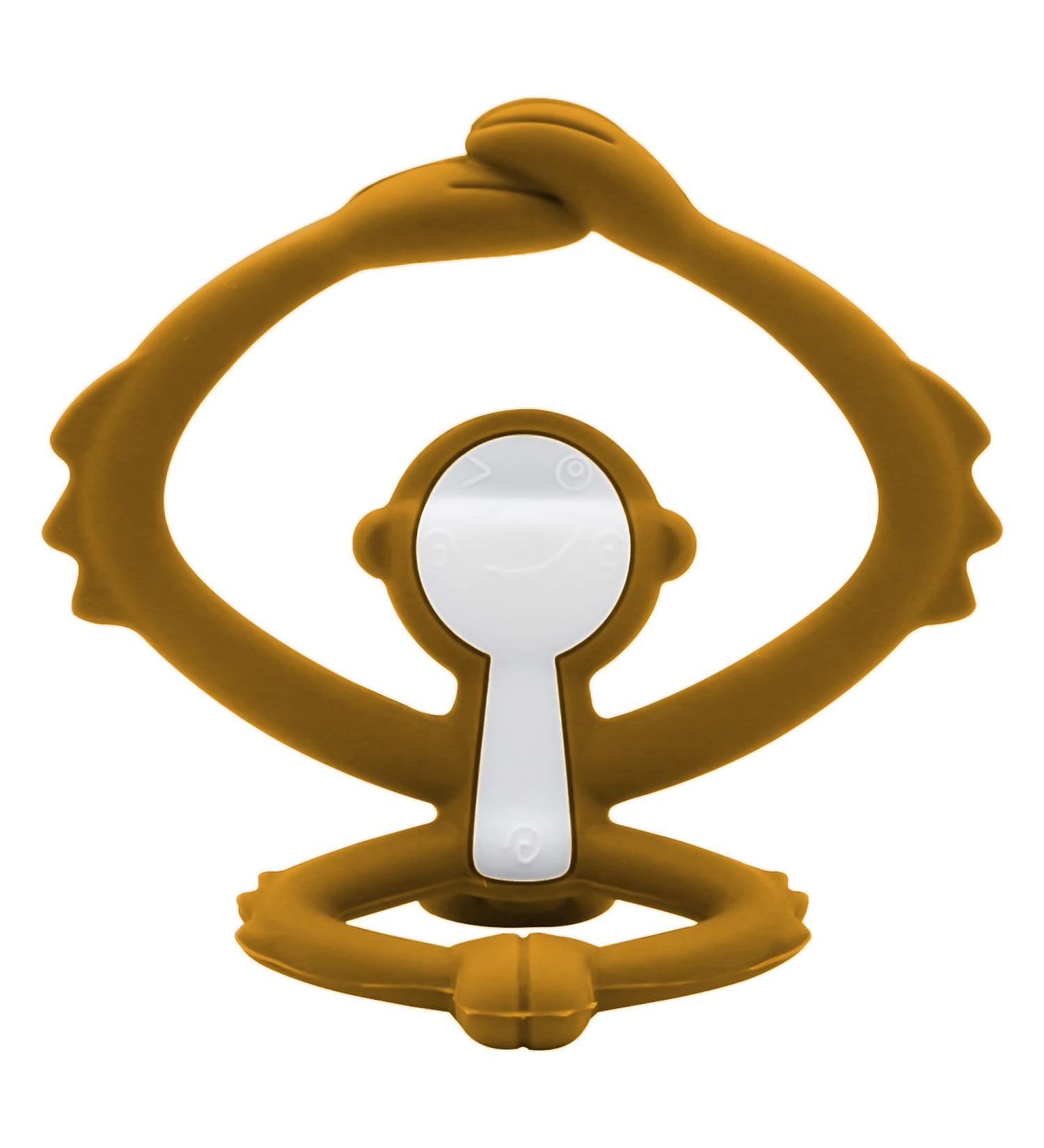 M mbella Silicone Monkey Teething Ring (Ocher) - Safe Durable & Perfect for Babies | International Shipping Available - Buy Online on GoSupps.com