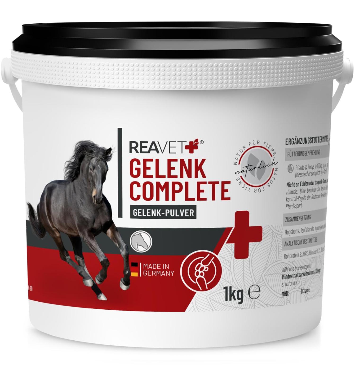 Reavet Joint Complete 1kg - Natural Joint Powder for Horses | Support Mobility & Vitality with Devil's Claw & Ginger - Buy Online on GoSupps.com