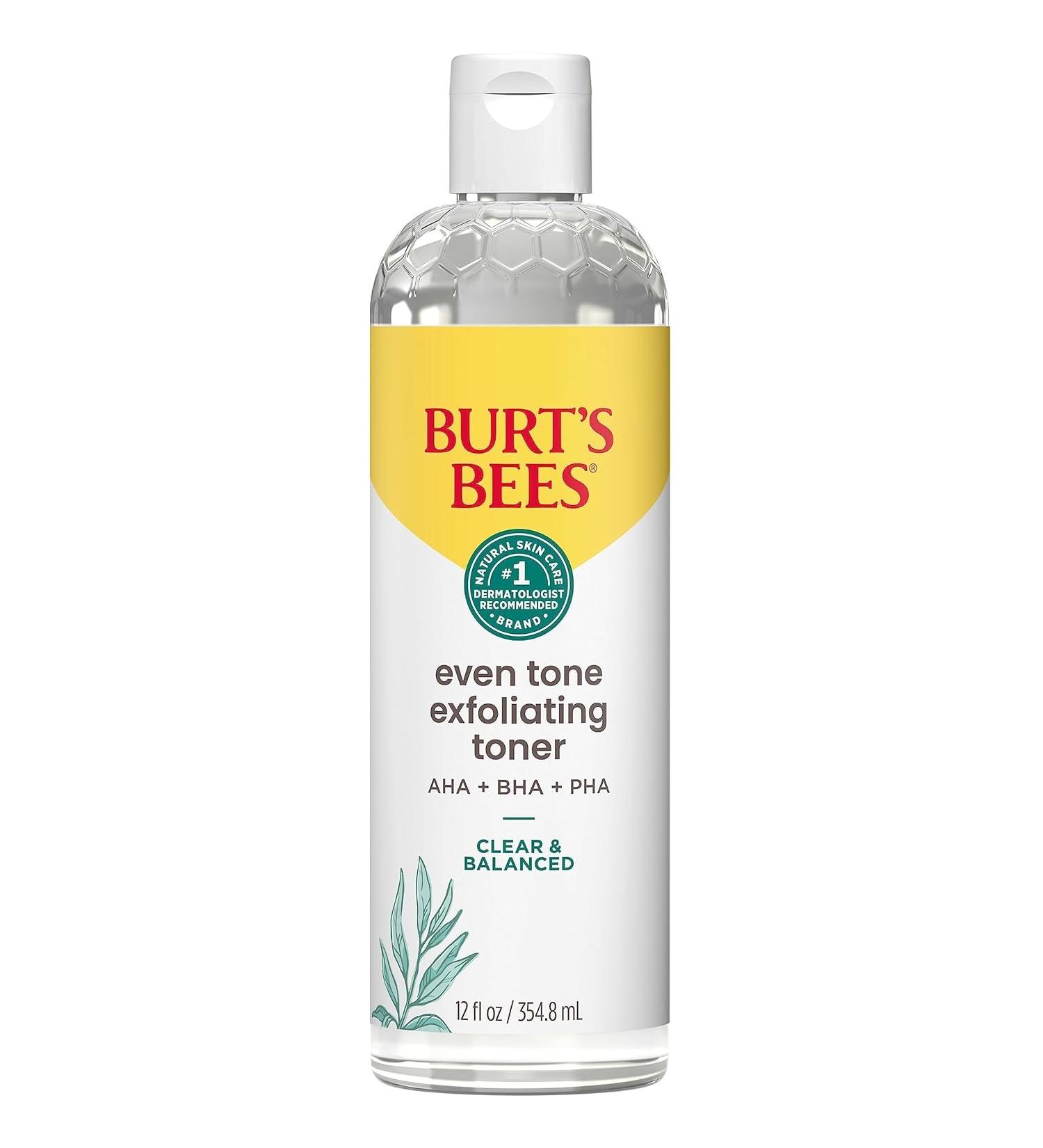 Burts Bees Clear & Balanced Even Tone Liquid Exfoliant 8 Fz Unscented 8 Fl Oz (Pack of 1)