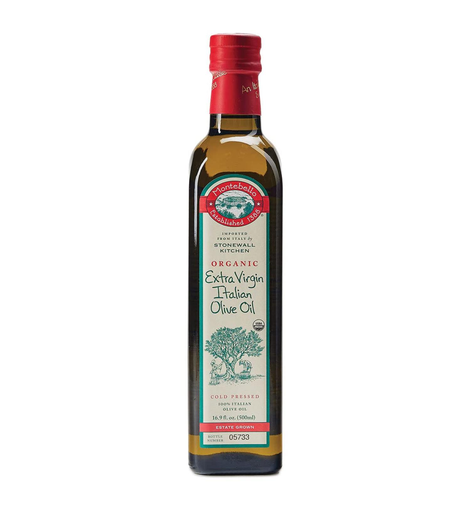 Montebello Organic Extra Virgin Olive Oil - 16.9 oz | Premium Quality - Buy Now - Buy Online on GoSupps.com