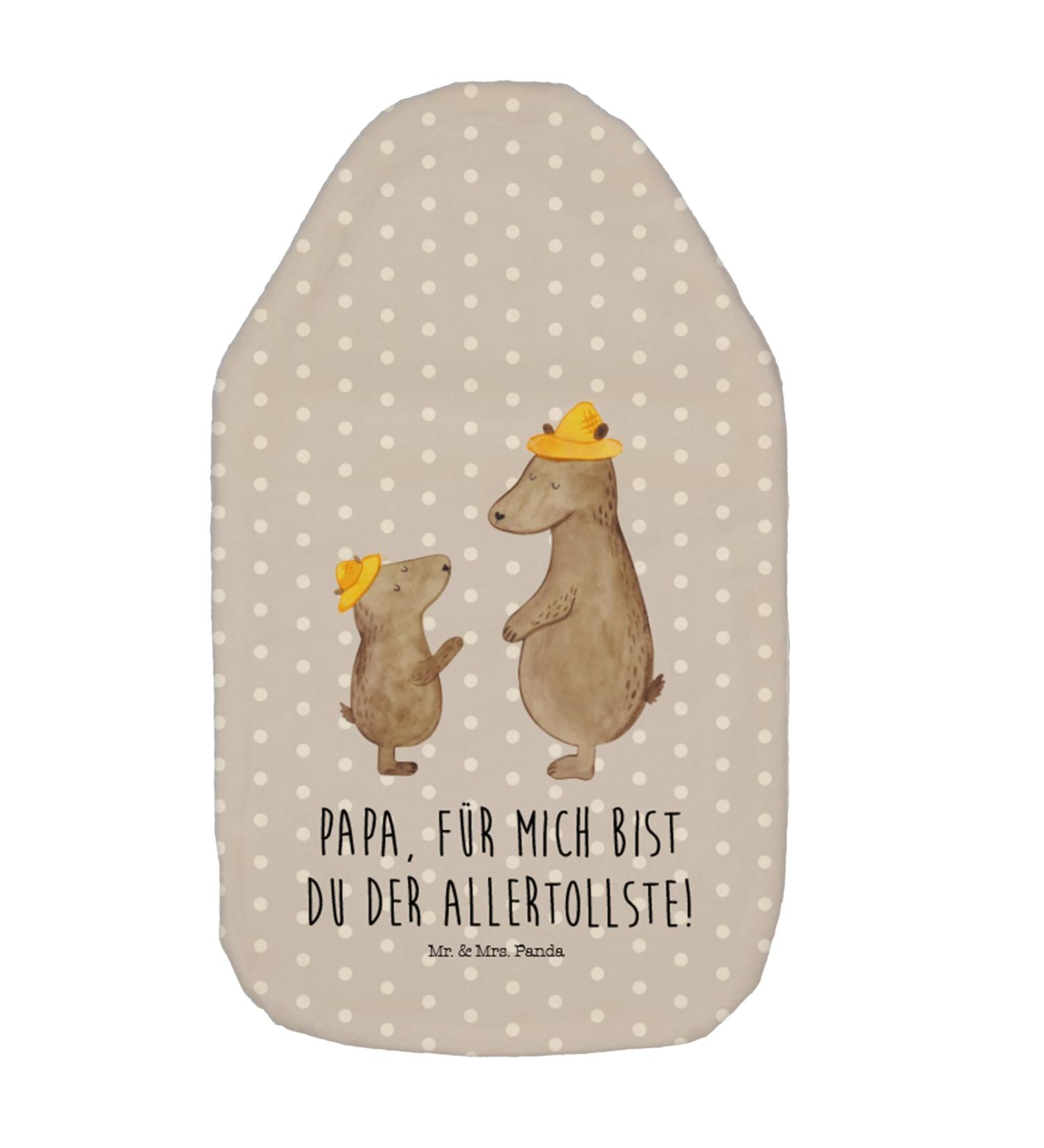 Mr. & Mrs. Panda Warm Bottle Bears with Hat - Perfect Gift for Dad Papa & Favorite Person - Cozy Heat Bottle Cover in Gray - Buy Online on GoSupps.com