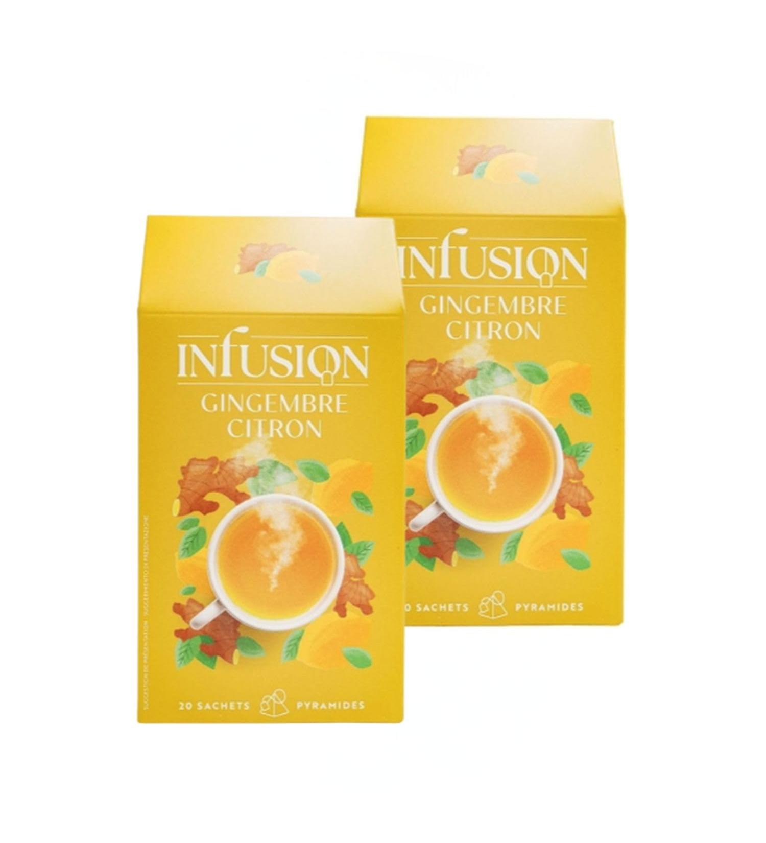 Lot 2x Infusion citron gingembre - Bo te 32g Lot de 2