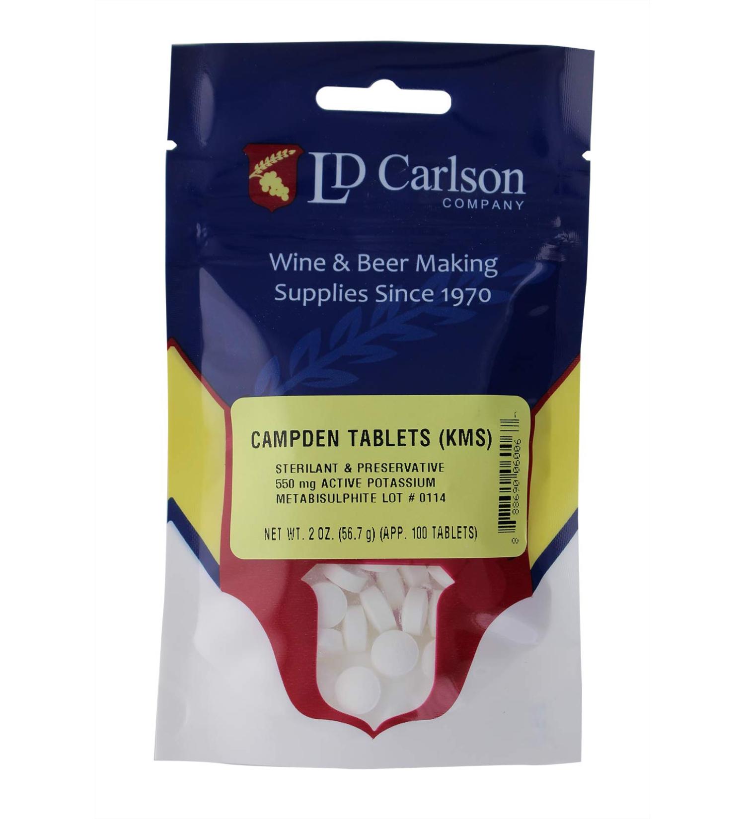 Campden Tablets - 100 Potassium Metabisulfite Tablets for Wine making - Buy Online on GoSupps.com