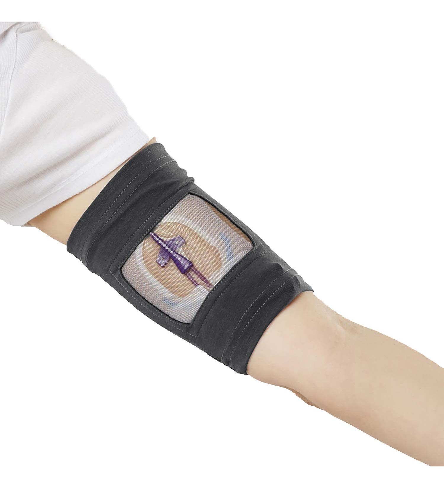 Care+Wear Ultra-Grip Antimicrobial PICC Line Cover for Upper Arm - Large Black (Pack of 1) - Buy Online on GoSupps.com