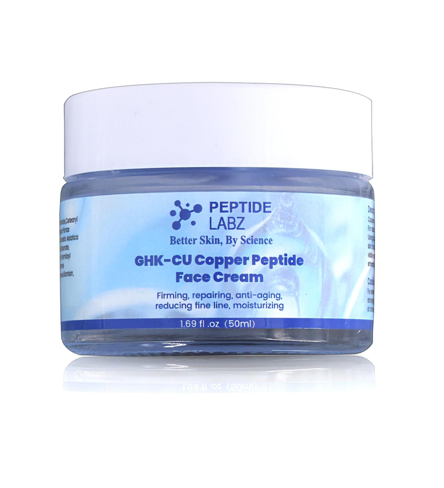 Buy Copper Peptide GHK-Cu Face Cream - Anti Wrinkle Anti Aging & Firming | 1.7 fl oz - Worldwide Shipping - Buy Online on GoSupps.com