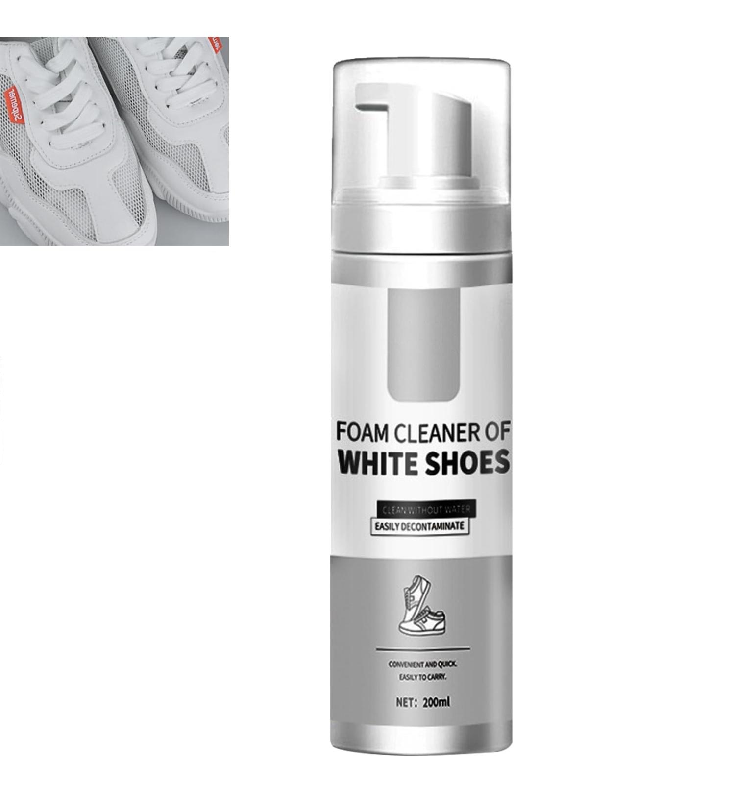 GNAUMORE Foam White Shoe Cleaning Shoe Whitener Shoe Cleaning Foam For White Trainers Whitener Colour Restore For Sneakers Sneaker Whitener Stain Remover - Buy Online on GoSupps.com