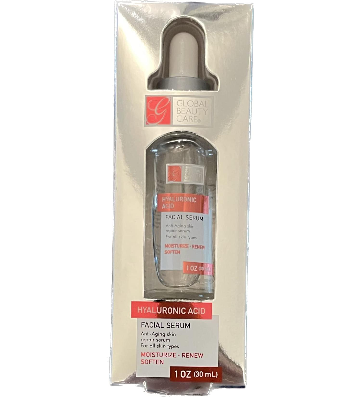 Global Beauty Care Hyaluronic Acid Facial Serum 1oz