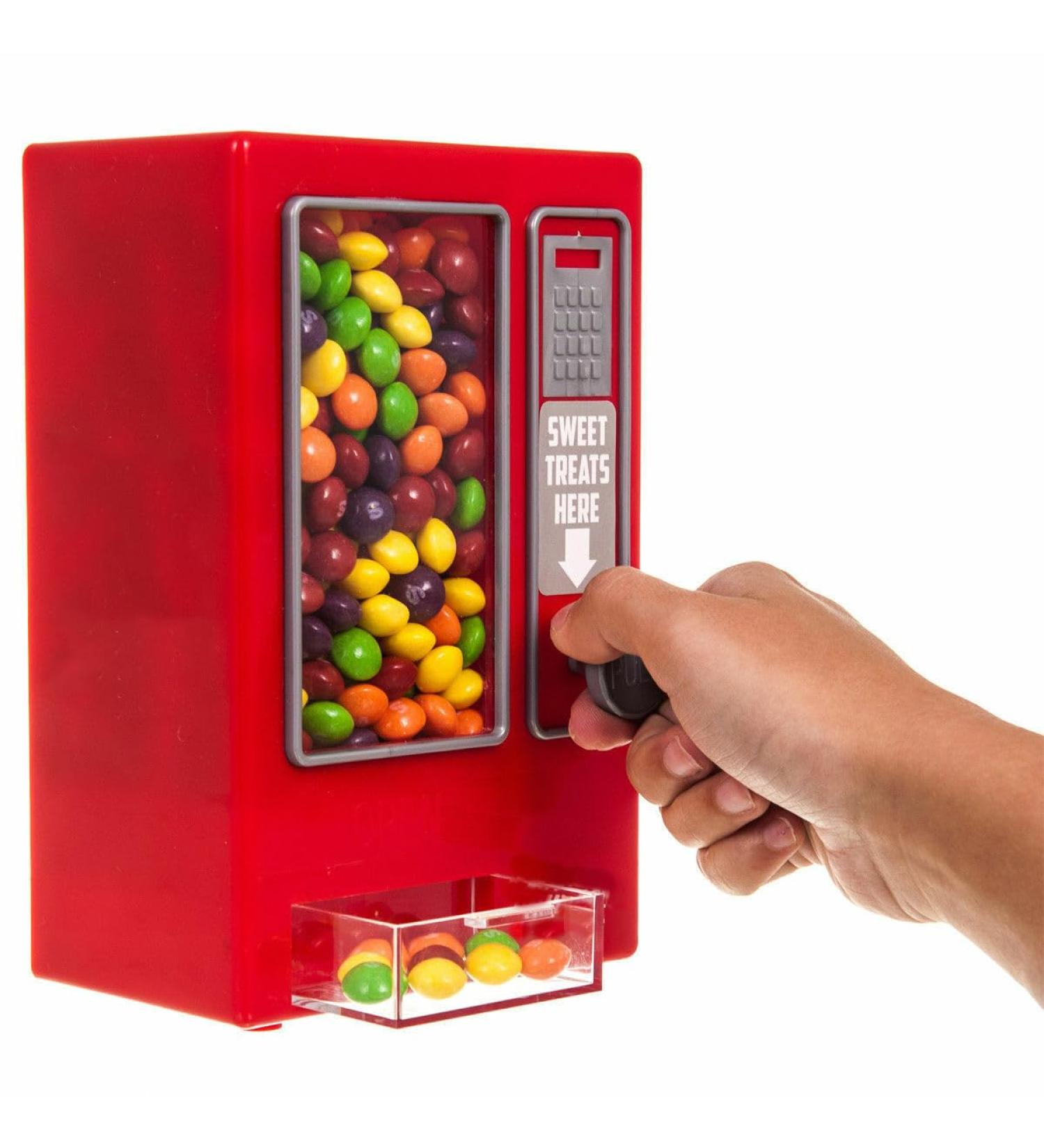 Candy Vending Machine For Kids - Classic Retro Design Sweets Holder & Dispenser Arcade Toy | Ideal For Desktops Classrooms Parties & Many More | Suitable For Gumballs Candy s & Sweets - Buy Online on GoSupps.com