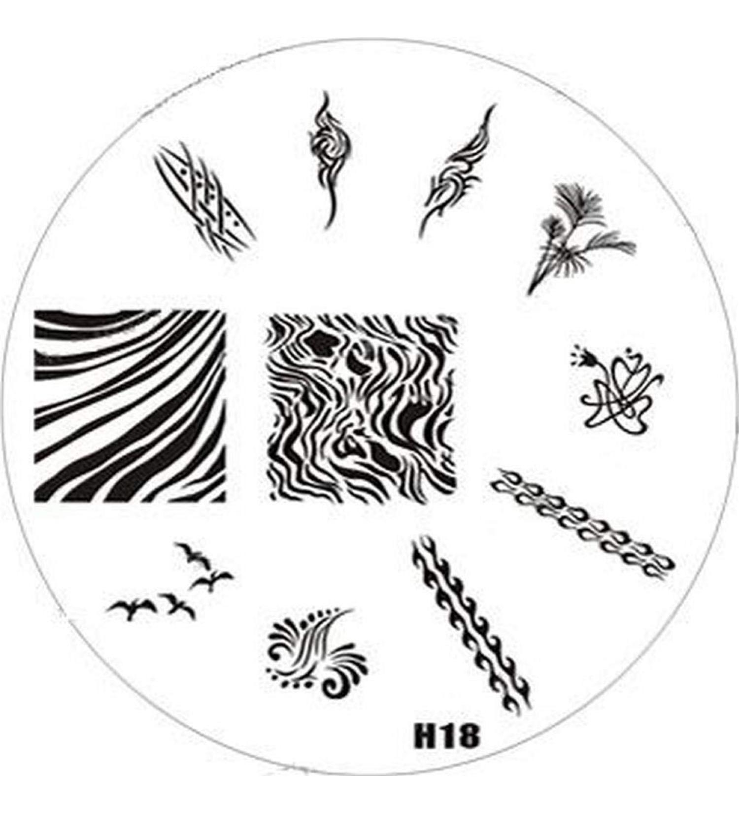 Stamping template # H-18