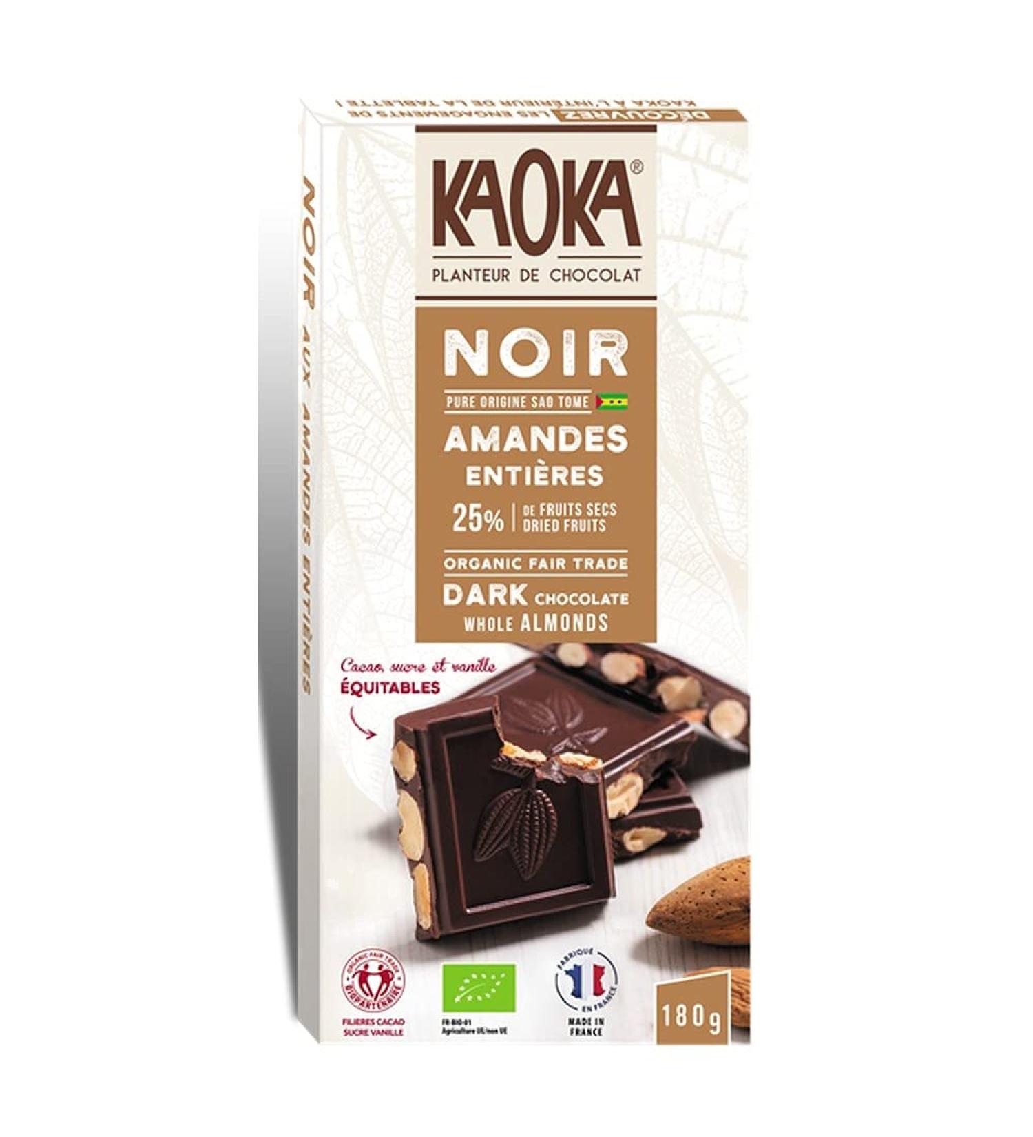 Kaoka Black Whole Almonds 180g