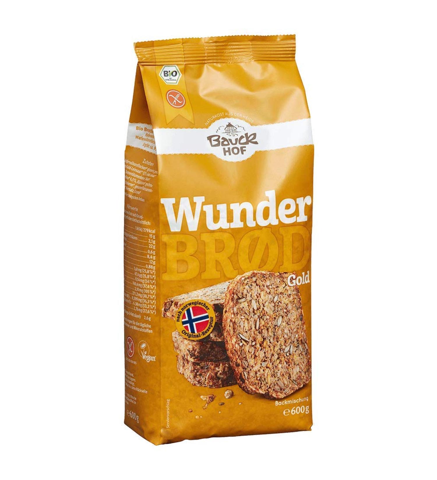 Bauckhof Wunderbrd Gold Organic gluten-free (2 x 600 gr) 600 g (pack of 2)