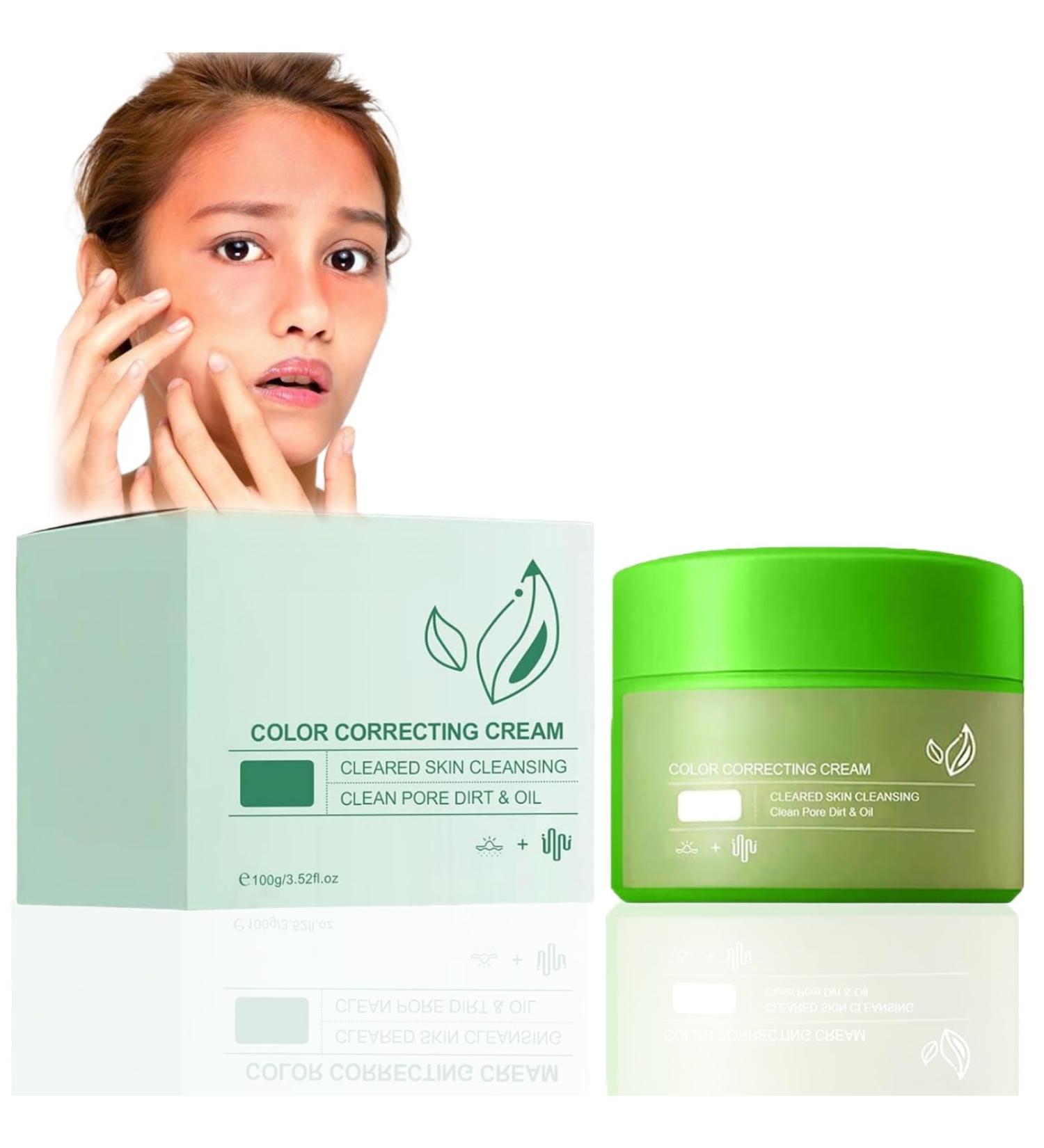 Color Correcting Cream Hydrating Color Correcting Cream Green Corrector for Redness Anti Redness Cream for Face Lighten Spots Soothing Facial Cream Dark Spots Soothing Face Cream Green Concealer - Buy Online on GoSupps.com