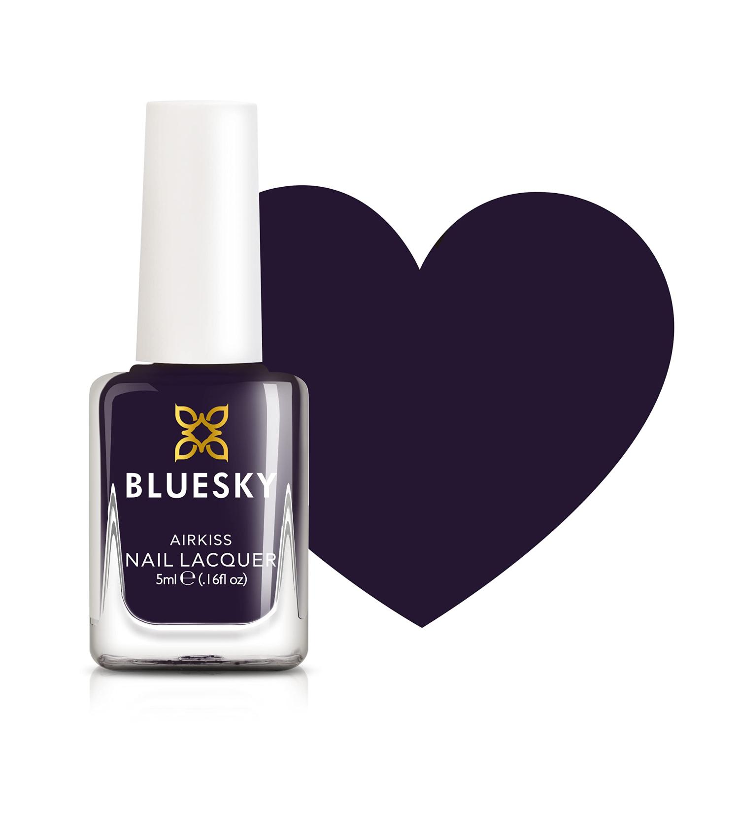 Bluesky Kids Nail Varnish - Paint it Purple Dark Purple Touching Peele Non-Toxic Water Based Odourless Nail Polish for Kids 7ml - Buy Online on GoSupps.com