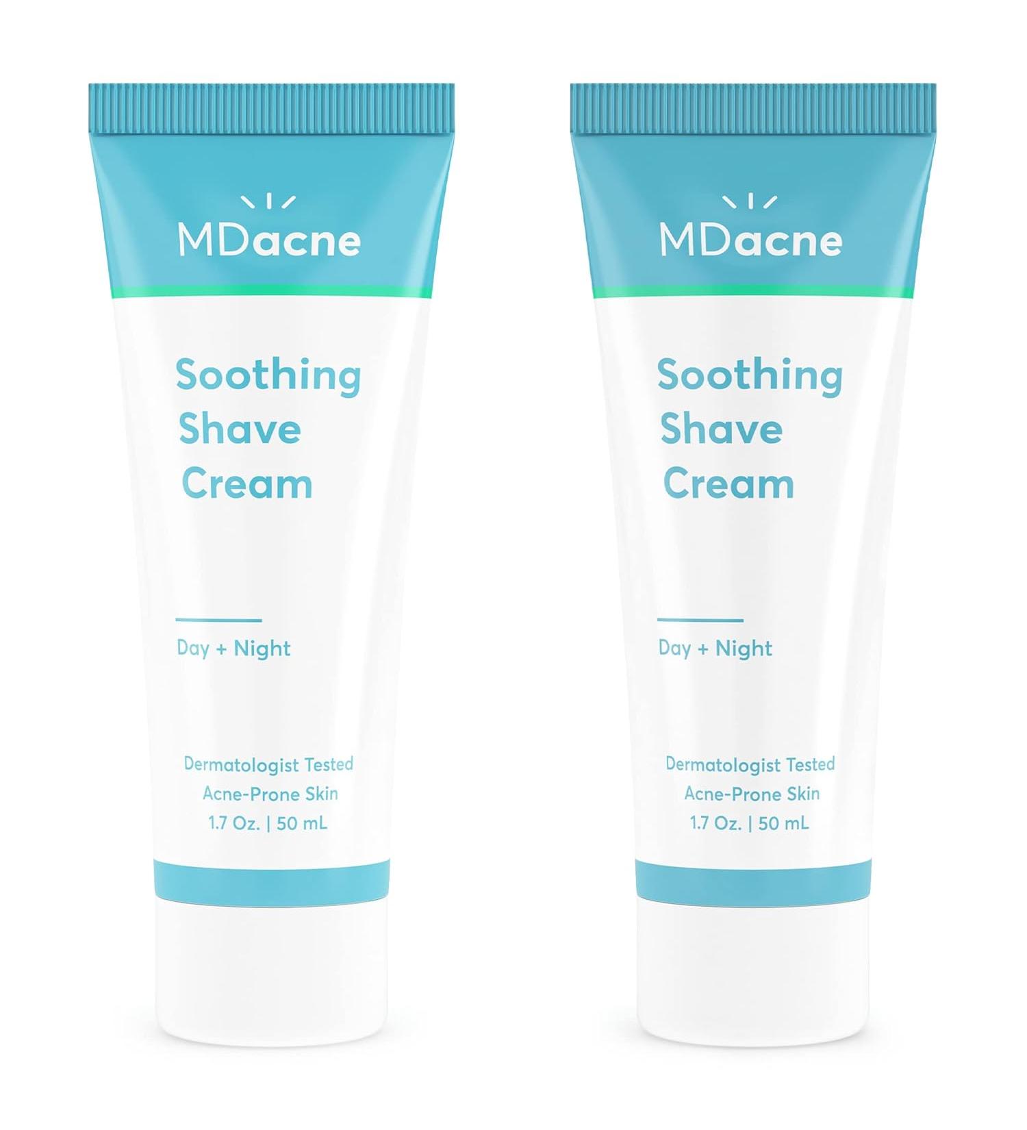 MDacne  Shaving Cream for Acne-Prone Skin - Pack of 2 - Buy Online on GoSupps.com