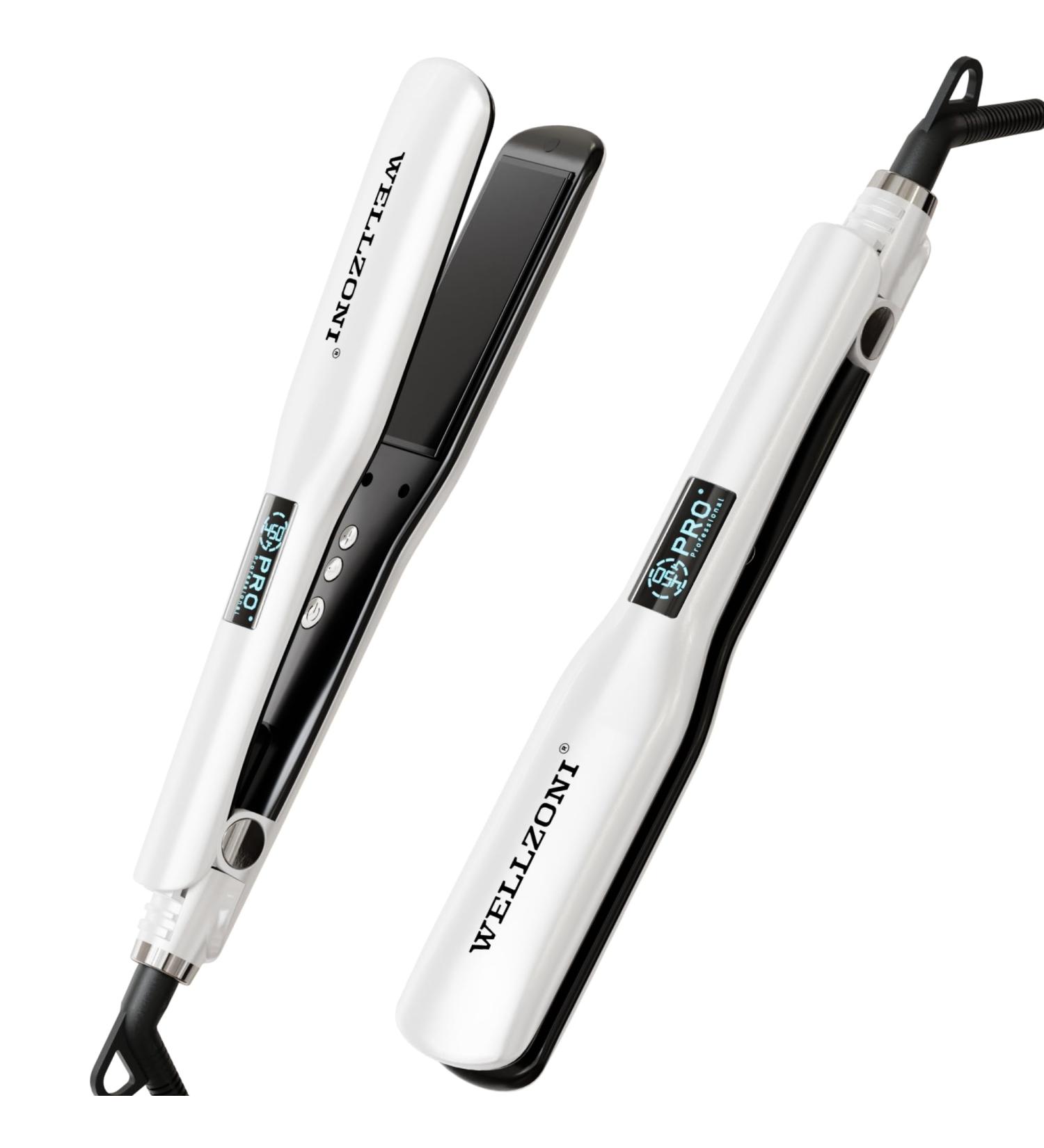 Buy WELLZON 1.4" Professional Hair Straightener - Fast Heating LED Display Auto Off | Ideal for Short & Long Hair - Buy Online on GoSupps.com